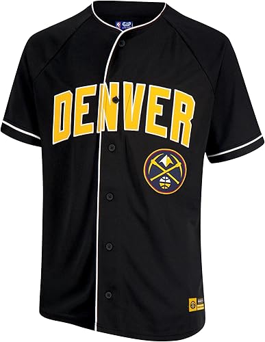 Miniatura 7 de Ultra Game NBA Men's Mesh Button Down Baseball Jersey Tee Shirt