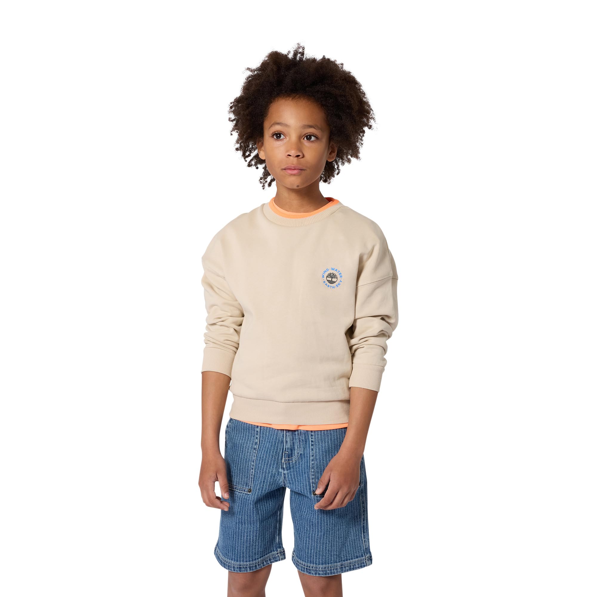 Timberland Pantalones Cortos de Mezclilla para niño, Azul, 4 años