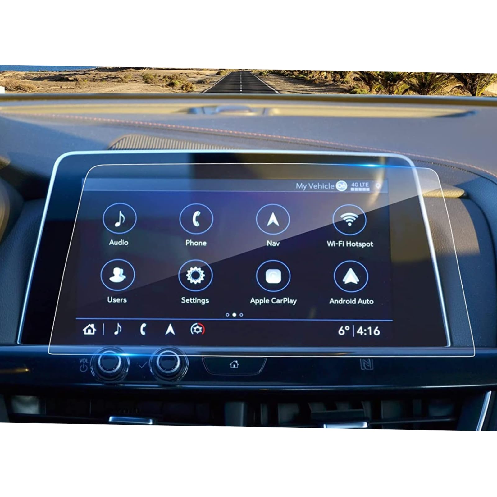 Protector de pantalla Cadillac CT5 cristal templado dureza 9H lujo 10 pulgadas 6
