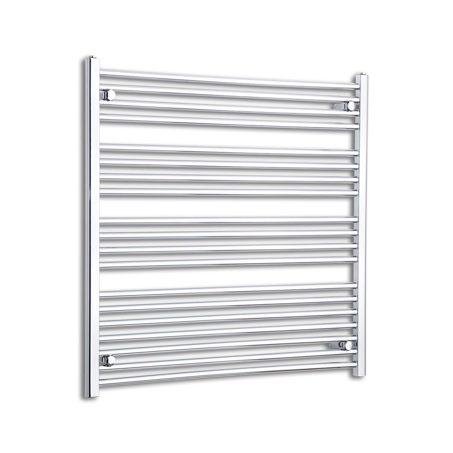 Companyblue 900mm Wide Chrome Heated Towel Rail Radiator Flat/Straight Ladder for Stylish Bathroom (900 x 1000 mm)