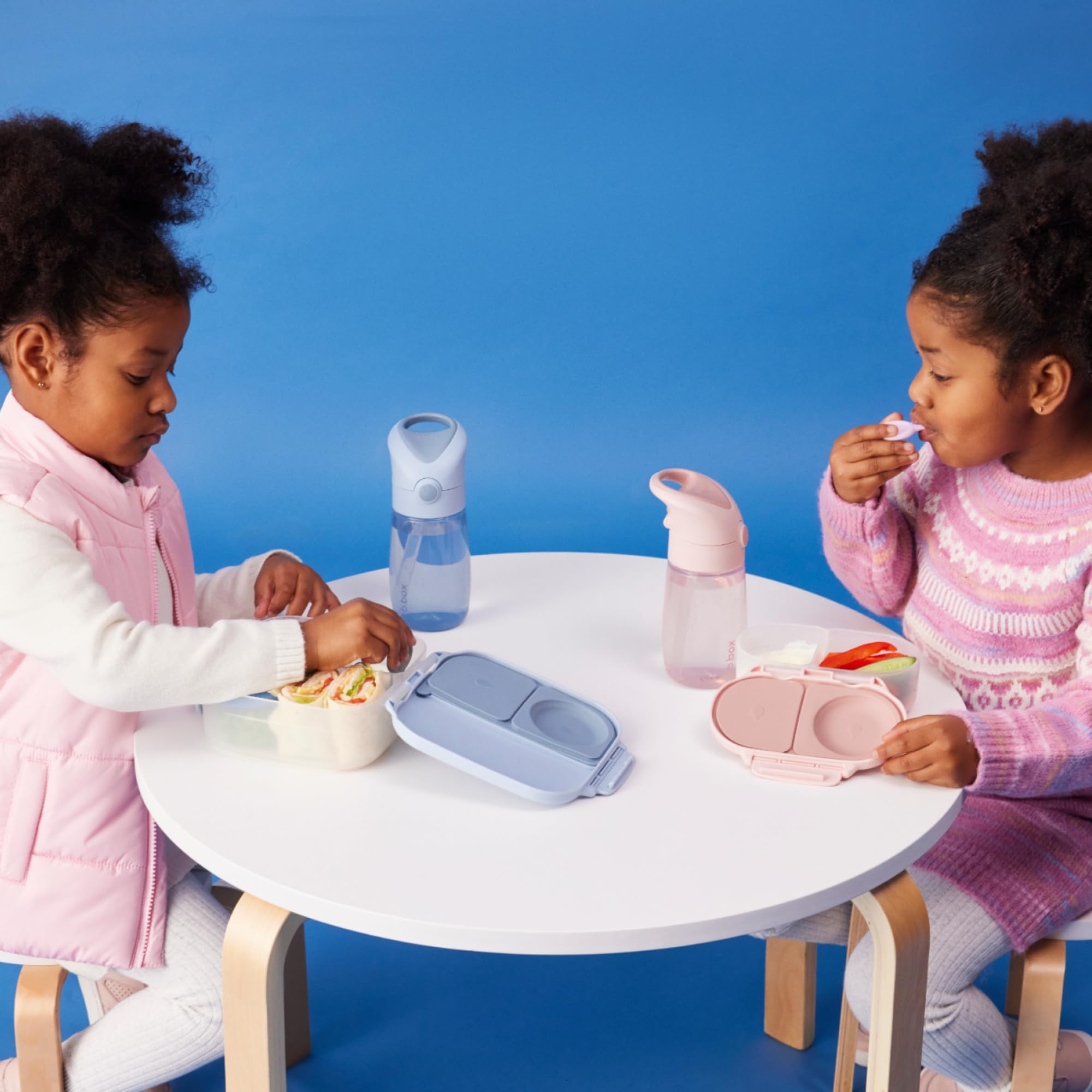 b.box Gourde pour Enfant Junior | Gourde à Paille pour Enfant à Prise Facile et Couvercle Antifuite | Gourde pour Fille et Garçon | Adaptée aux Enfants, Paille en Silicone à Écoulement Libre | 380 ml