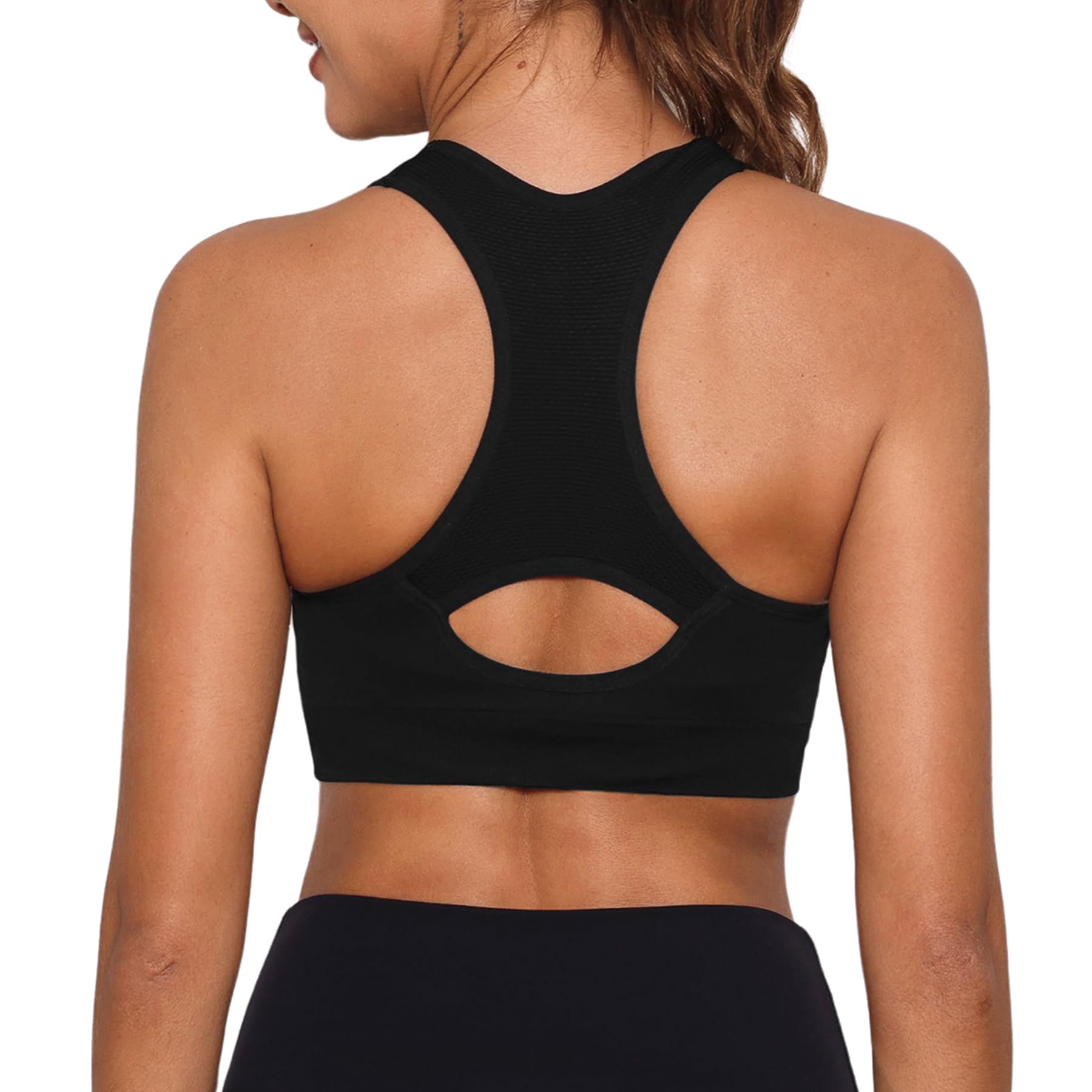 Sykooria Donna Reggiseno Sportivo Reggiseno da Allenamento Senza Ferretto Top Fitness Donna Palestra Imbottito per Ginnastica Yoga S-XXL