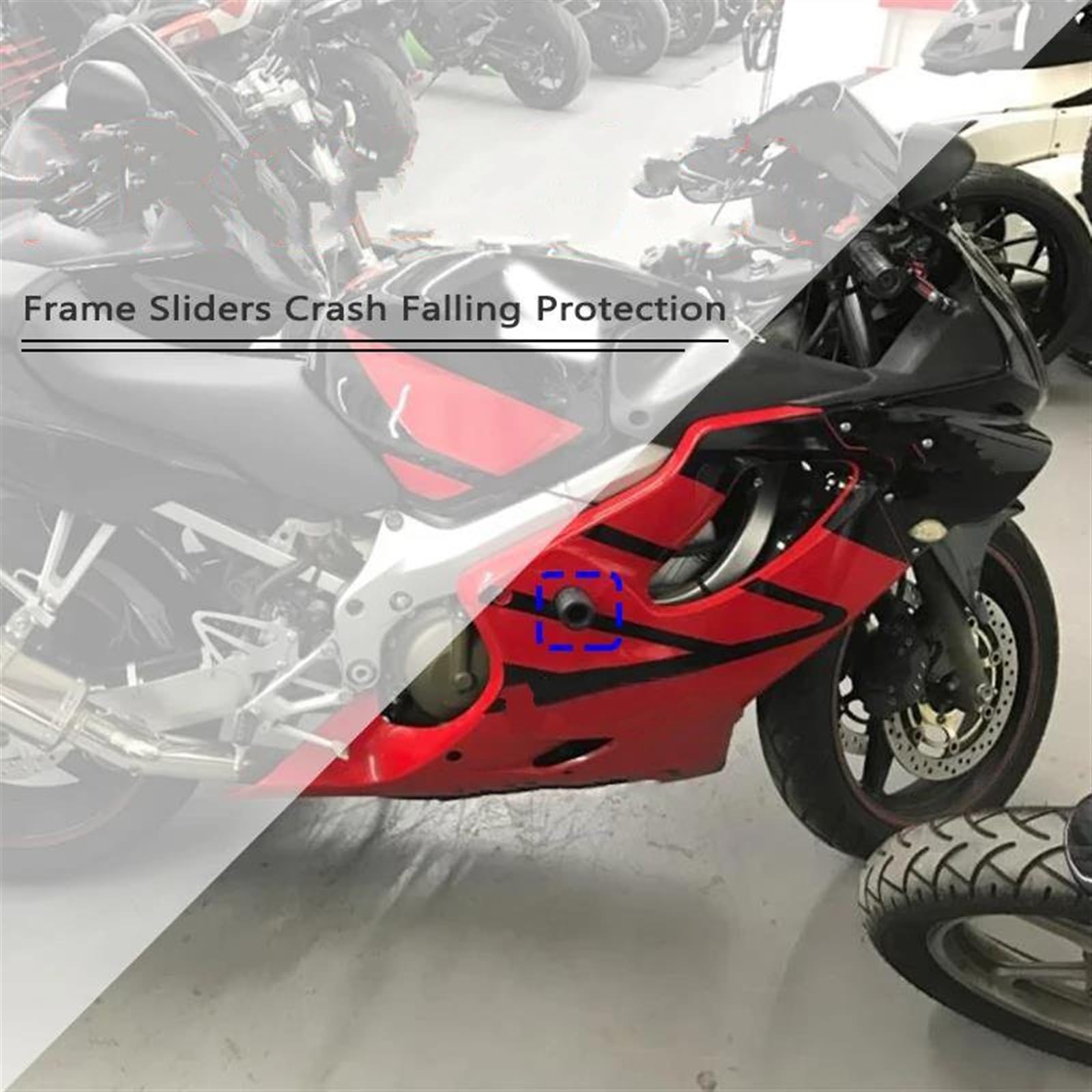 Crash bars with sliders for Honda CBR600F4 1999-2000 Buy Online at Affordable Prices with