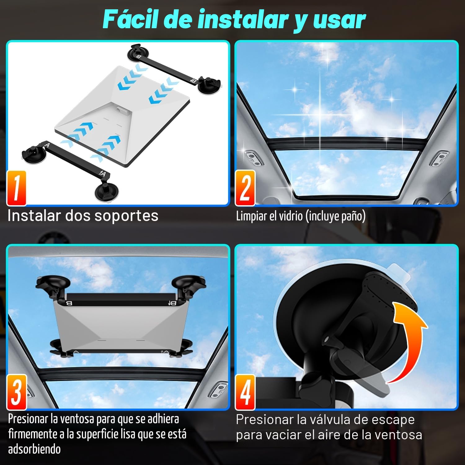 Soporte Starlink Mini, Accesorio Starlink Mini, Soporte De Seguridad Para Ventanilla De Coche, Proporciona Señales Satelitales Estables Para Barcos Y Viajes, Con 2 Ventosas Adicionales.