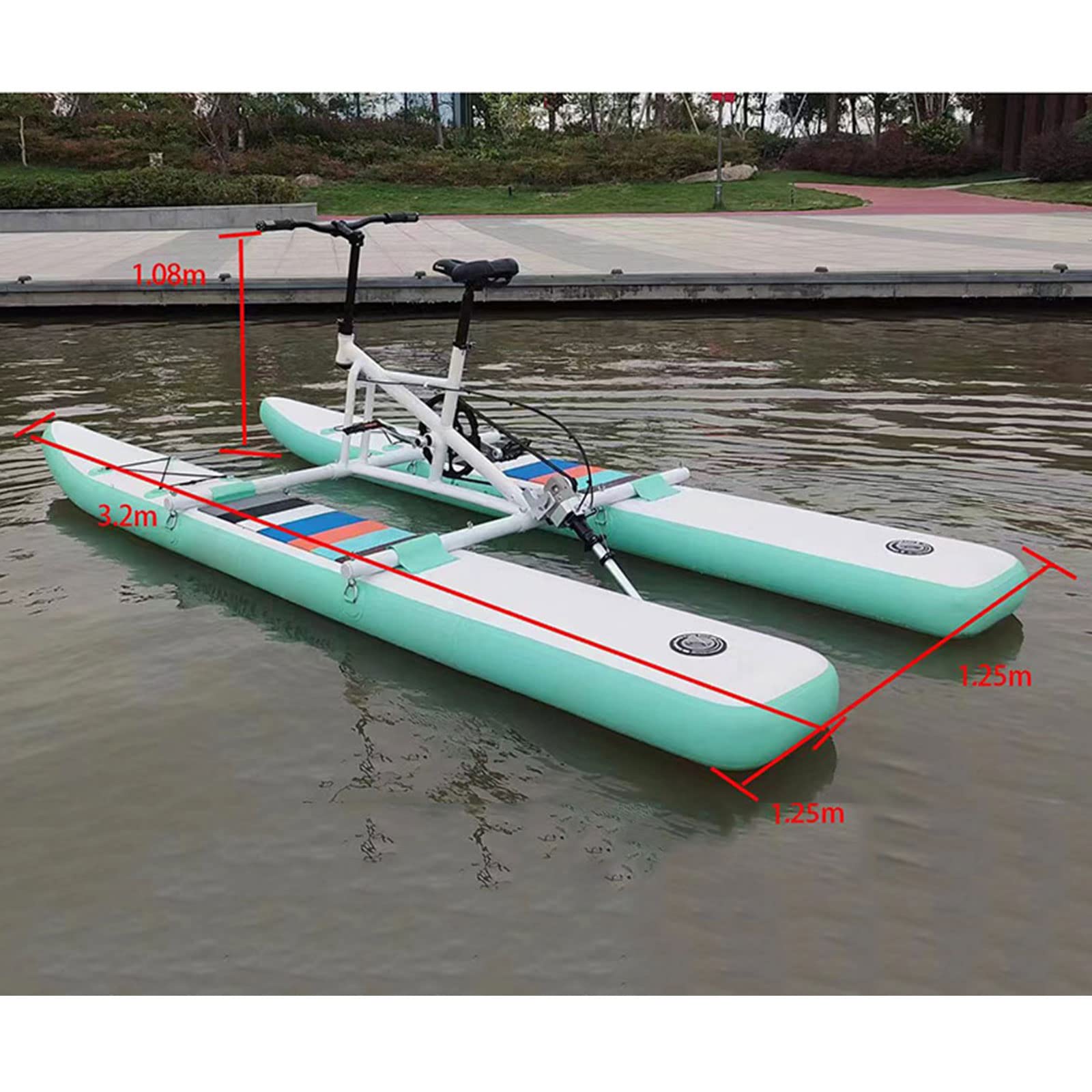 Bici D'acqua, Barca Per Bici D'acqua, Pedalò Gonfiabile Marino Del Lago, Bici Per Il Tempo Libero Dell'acqua Del Parco, Strutture Per La Ricreazione Dell'acqua, Barca Per Bici A Pedali All'aperto