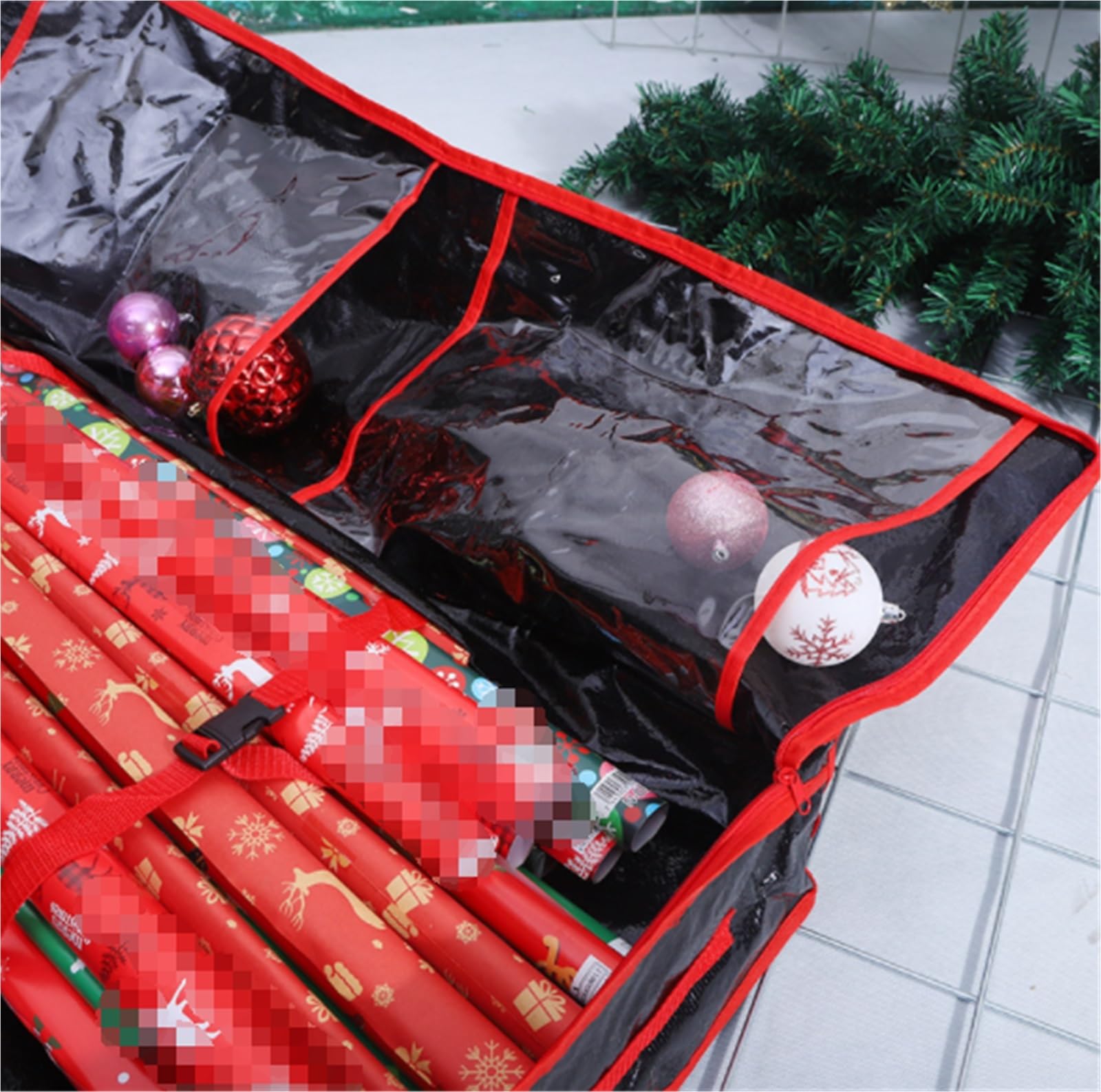 Tasche Weihnachtsbaum-Aufbewahrungstasche, Faltbar, Mit Doppelten Griffen Und Doppeltem Reißverschluss Weihnachtsbaum