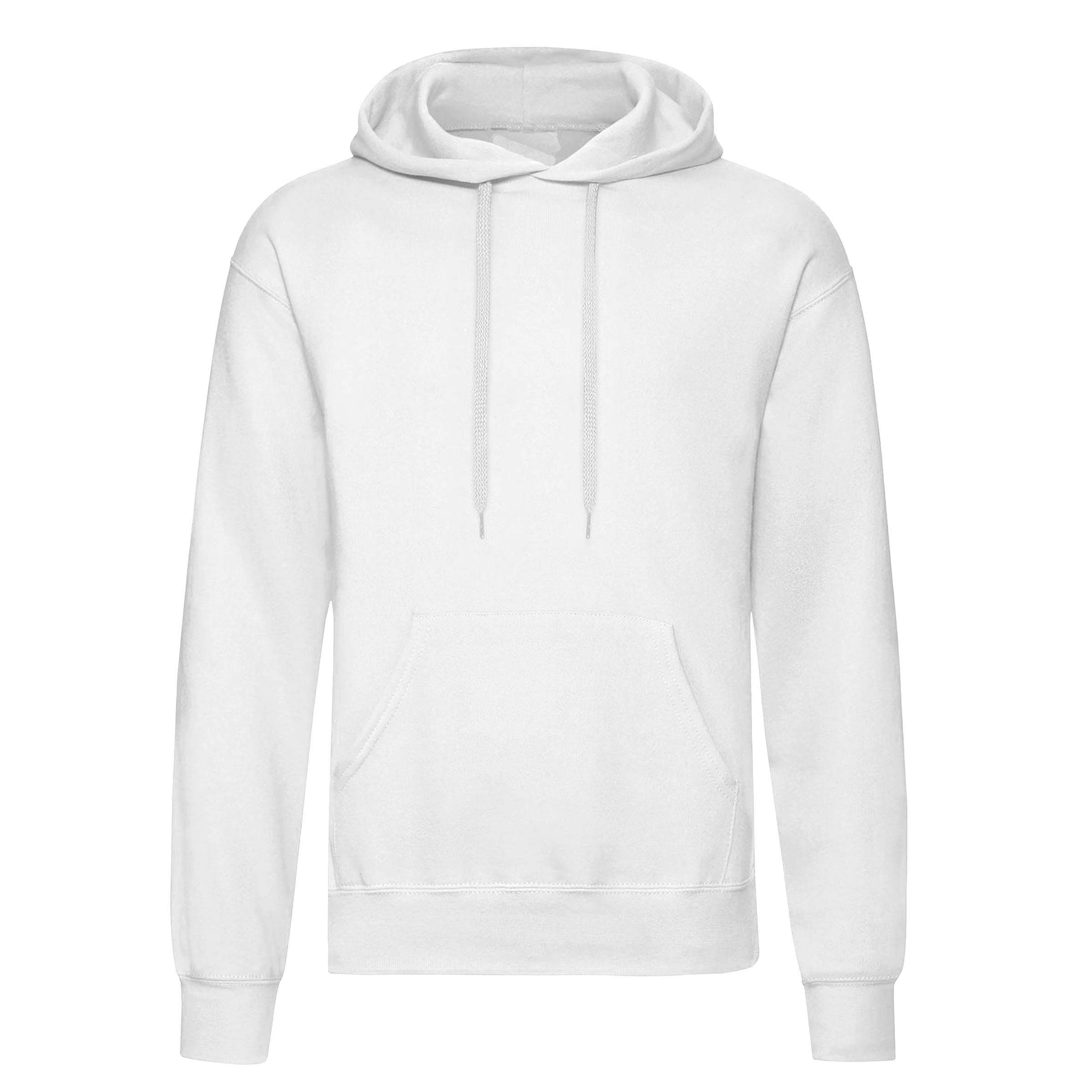 Urban Road Unisex Heavy Blend Plain Hoody | Men & Women Sweatshirt (UK, Alpha, S, Regular, Regular, White)