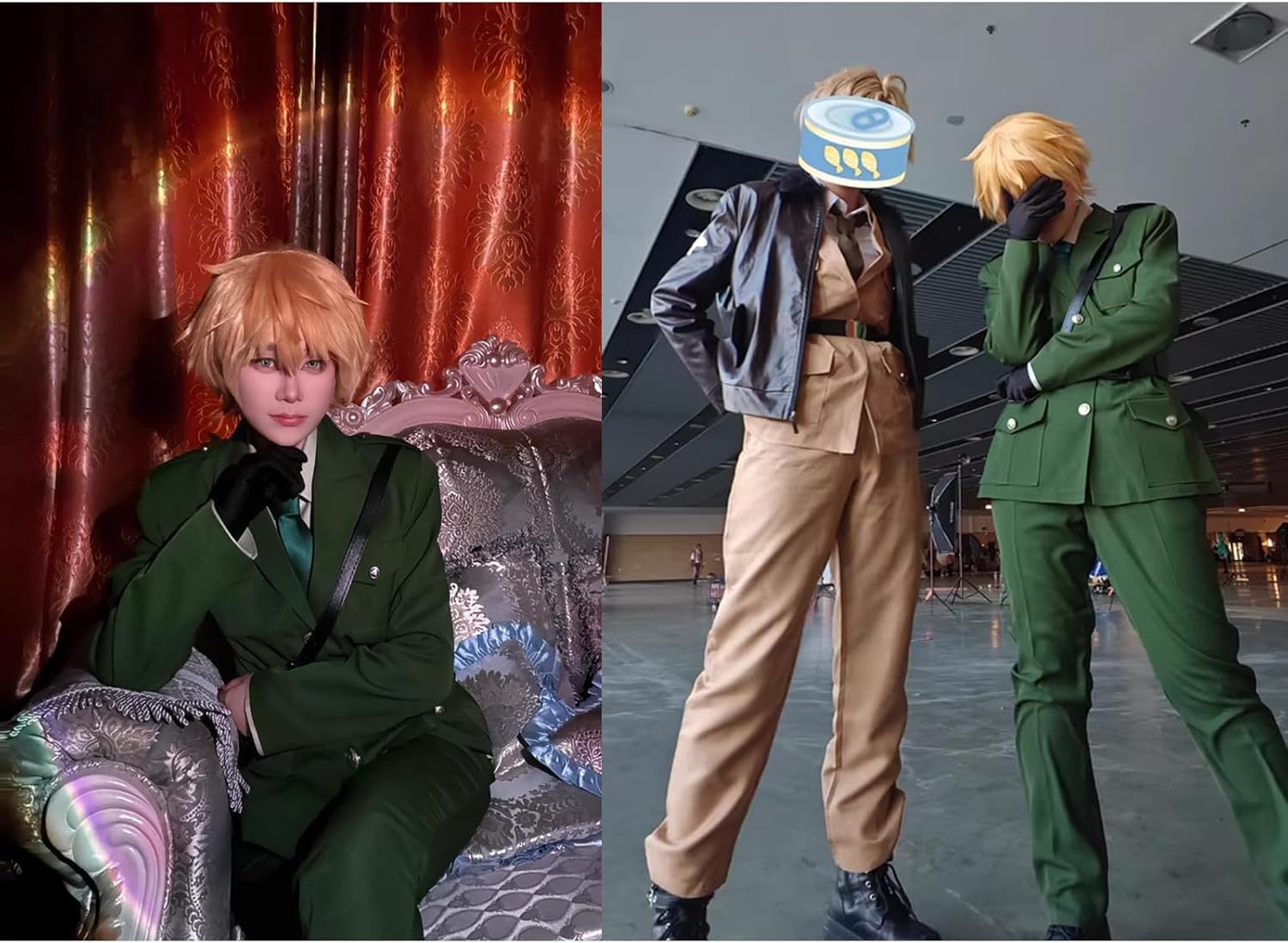 SDCADQ] ヘタリア APH イギリス コスプレ 衣装 軍服 ウィッグ付き