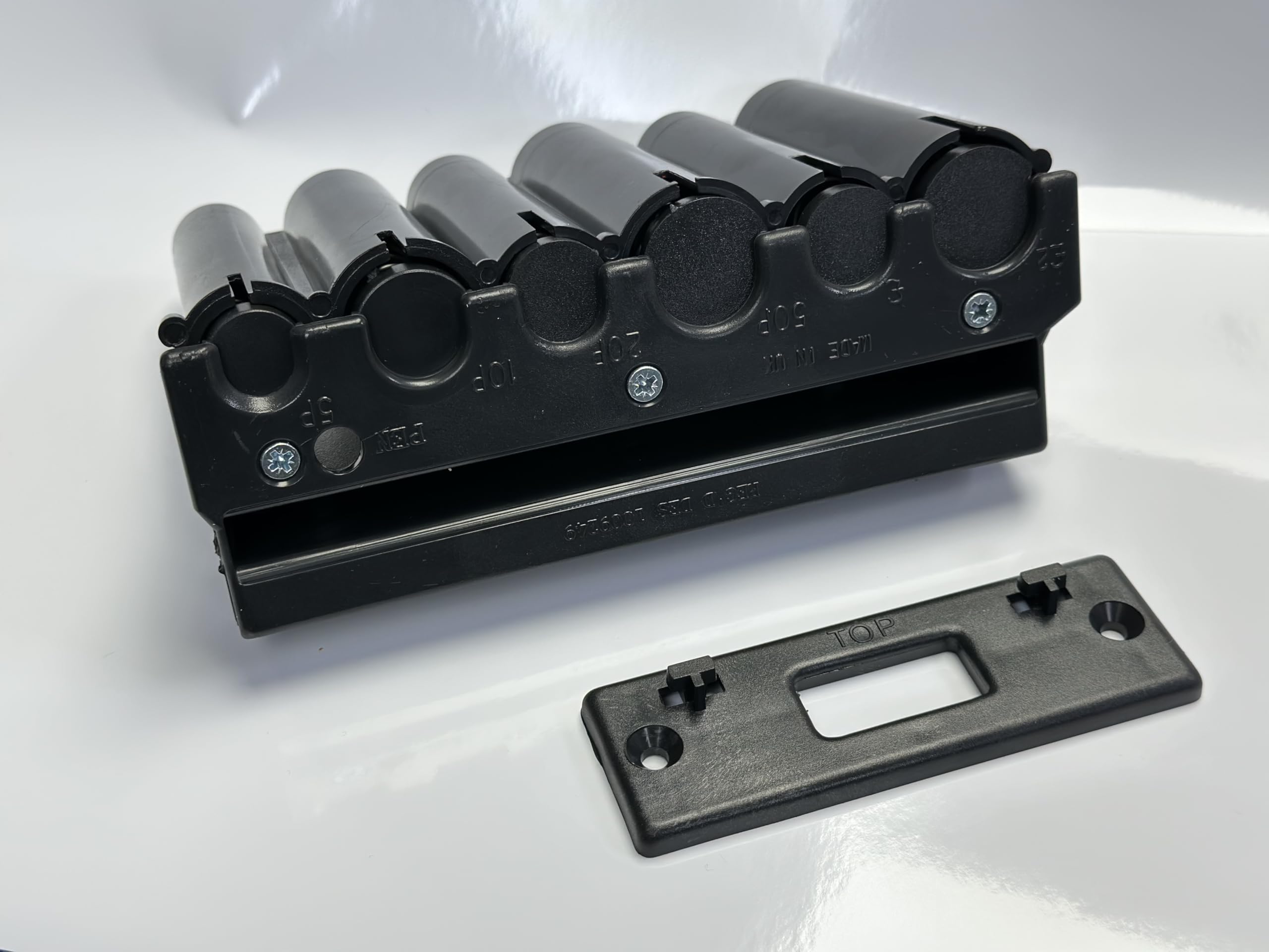 Large UK Cash, Change, Coin, Money Holder, Black, Multi-Compartment Storage, with Note Storage, Bus, Taxi Driver