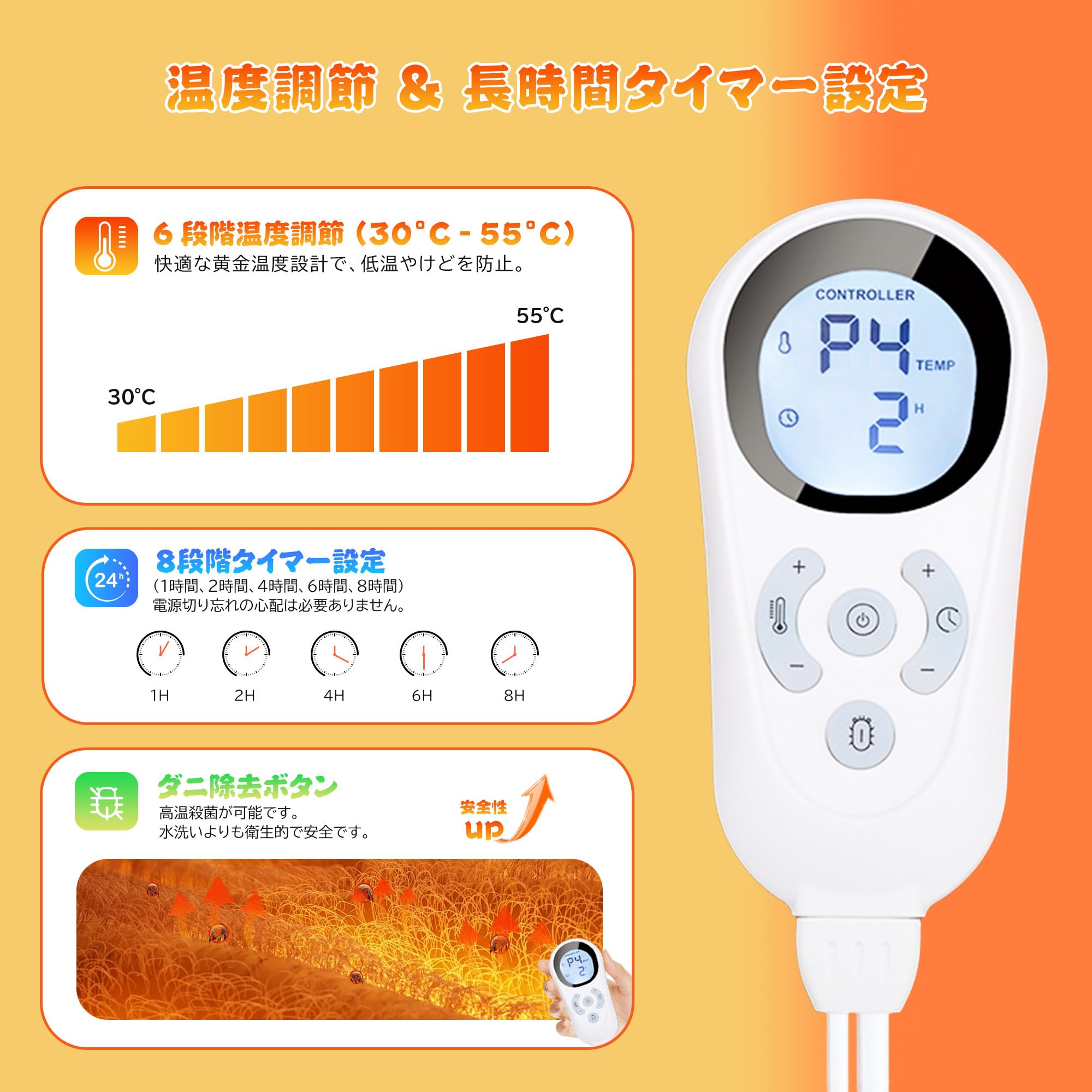 Amazon | Haikawi 電気ホットマット 一人用 ホットカーペット