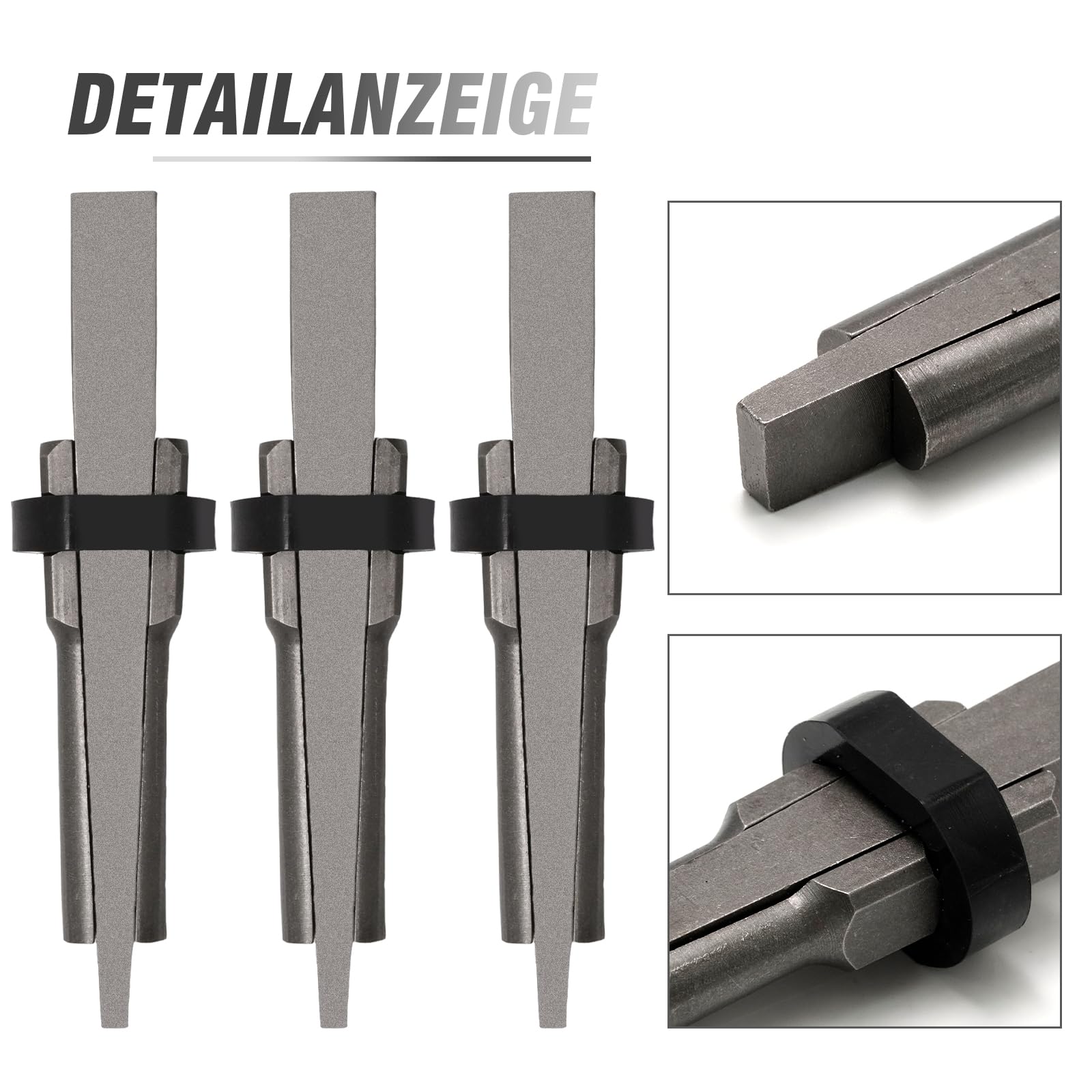 Hoypeyfiy 4 Stück 20mm Steinspalter, Handspalter zum Spalten von Granit, Marmor und Beton, Bauprojekte und Steinbearbeitung