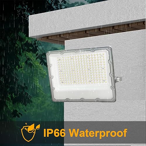 Miniatura 9 de Luz de inundación LED de 150 W, luces de seguridad para exteriores, accesorios de iluminación de pared de 3000 K, 15000 lúmenes, iluminación blanca