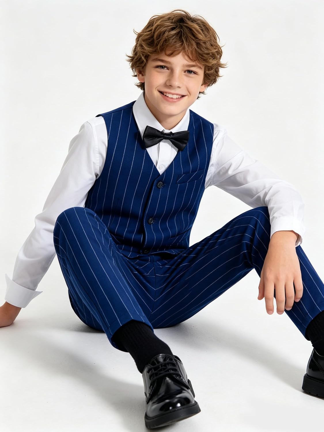 Boy Suits Formal Tuxedos Little Big Teens Boys Dress Suit Set Ring Bearer Outfits for Wedding Birthday Party Prom