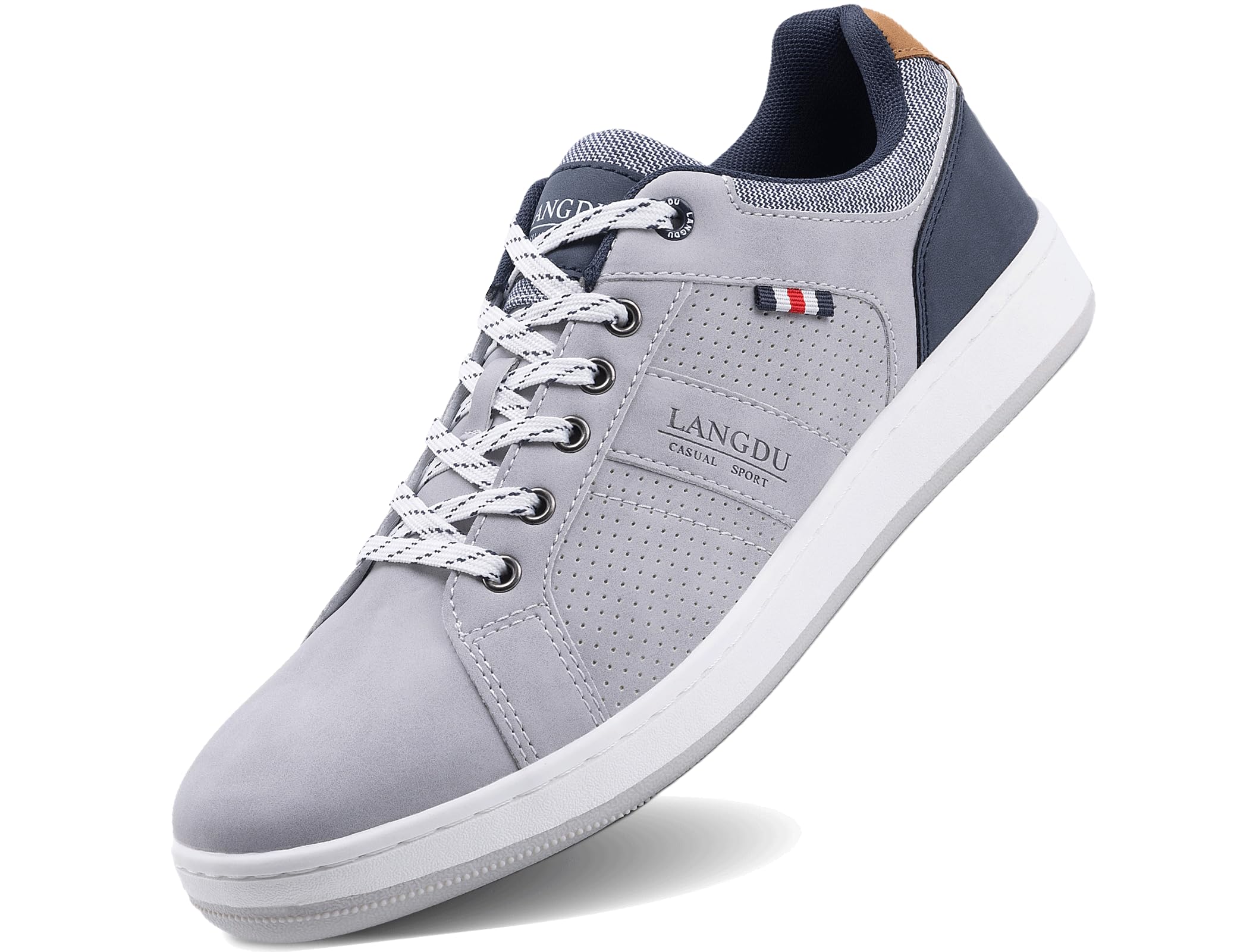 LANGDU Baskets Homme Chaussure Sneakers Marche Ville Casual Fitness Courtes Tennis Outdoor Business Chaussures Taille 41-46 EU