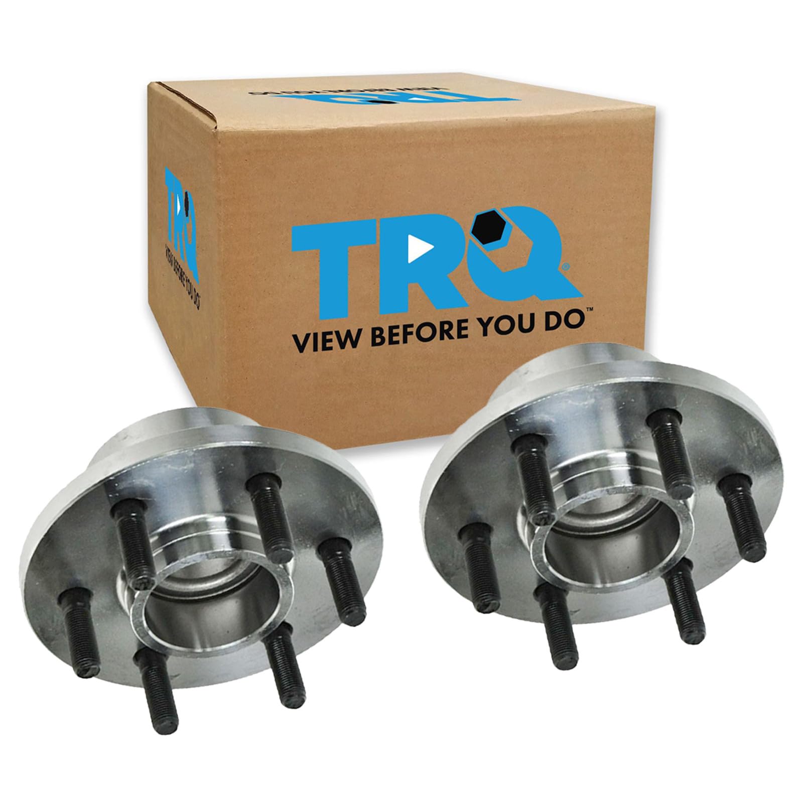 TRQ Front Wheel Bearing and Hub Assembly Set 2 Piece