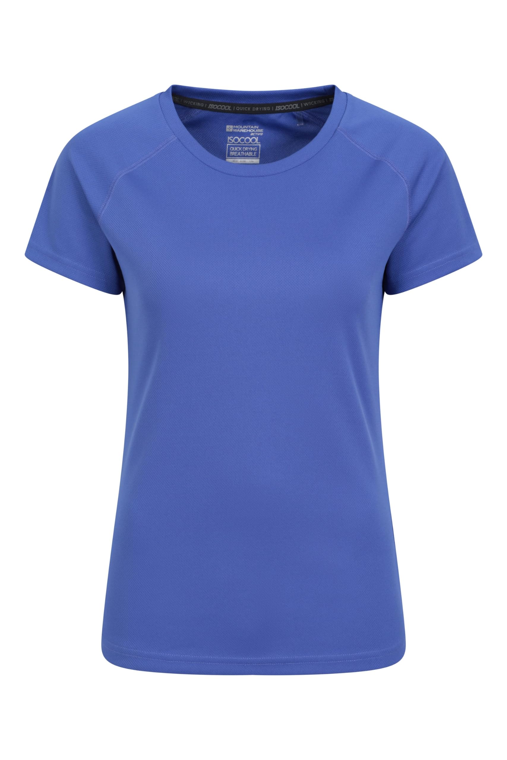 Mountain Warehouse Endurance IsoCool Womens UV T-Shirt Dark Blue (Plain) 16