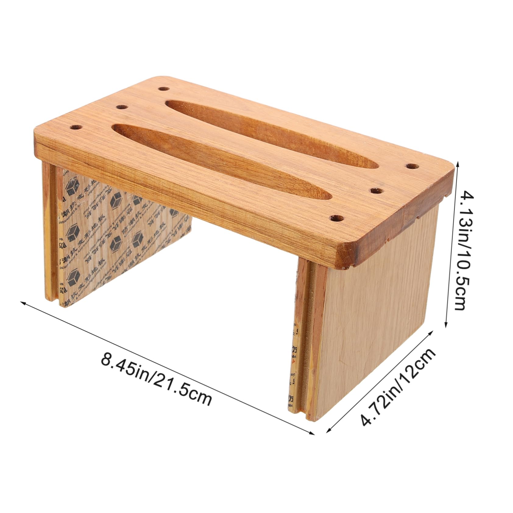 Cabilock Taburete de Baño Infantil de Madera, Compacto y Resistente, Superficie Lisa y Cómoda para Sentarse, Adecuado para Baño y Uso Diario