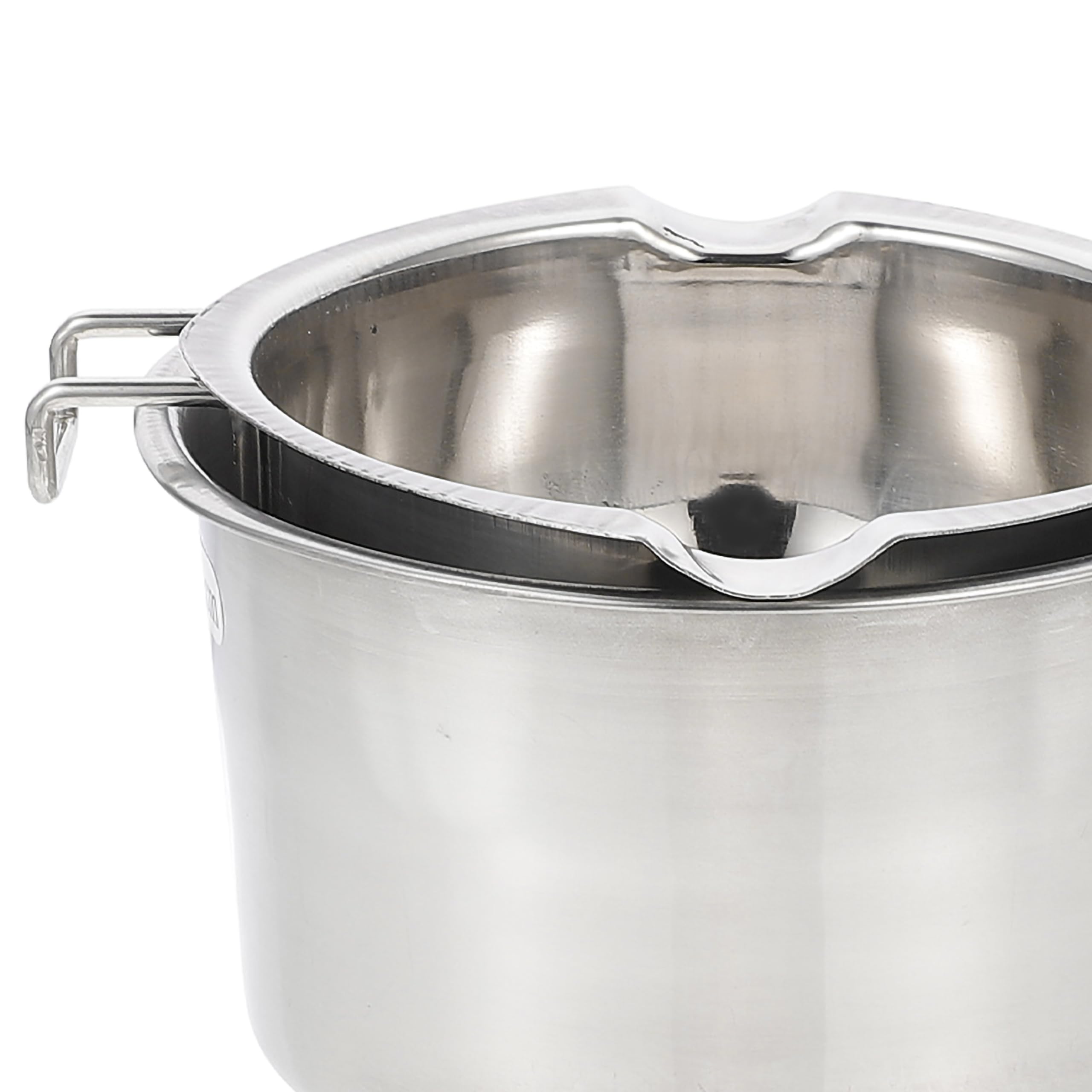 POPETPOP Professional Compact Melting Pot Lid Stainless Steel Cheese Melt Pot for Family