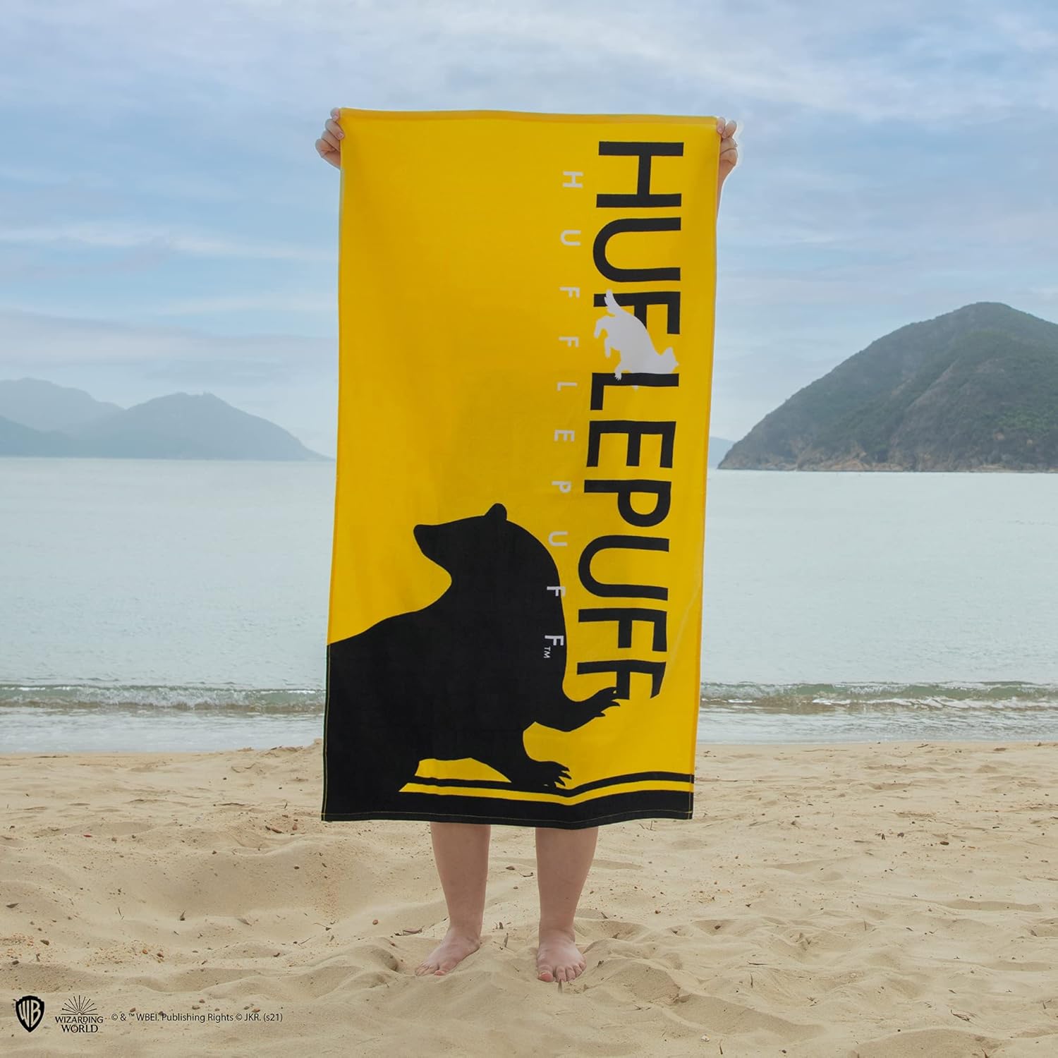 Cinereplicas Harry Potter - Beach Towel Slytherin/Gryffindor/Hufflepuff/Ravenclaw - Official License