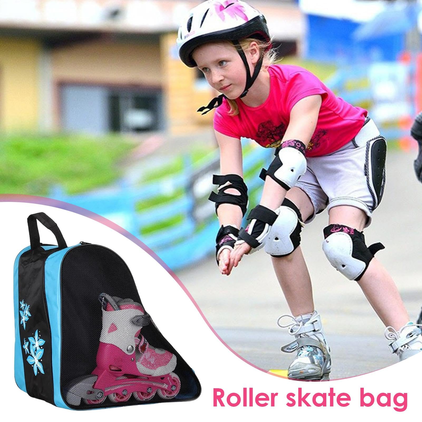 Sac De Rangement Patins à Glace 3 Couches Oxford – Respirant, Résistant, Compartiments – Idéal Patinage Artistique, Hockey, Loisir