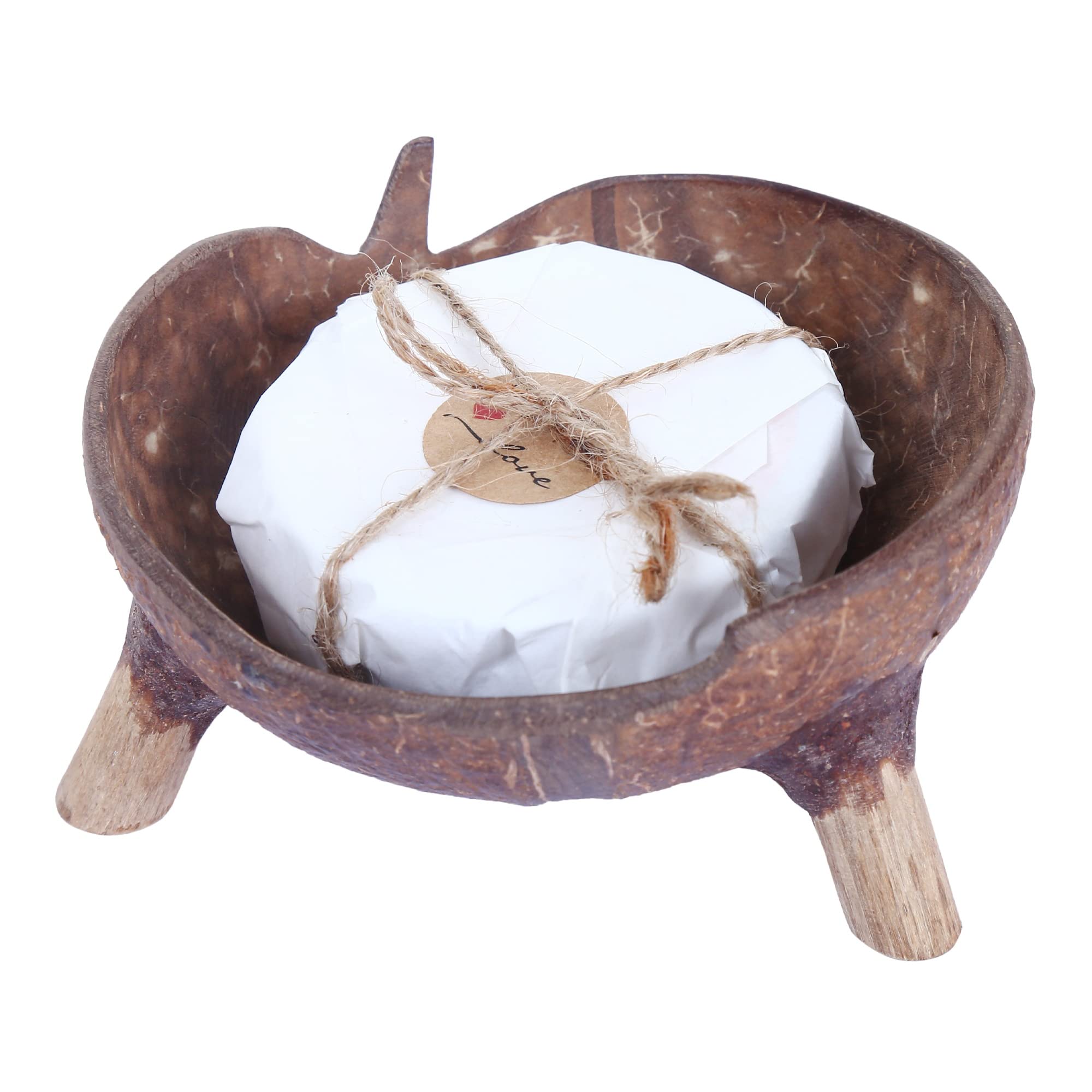 The Bare Bar | Coconut Shell Soap Dish with Stand Eco Friendly I Soap Dish for Bathroom I Bathroom Accessory I Sustainable (B0B321JBXD) Amazon Price History, Amazon Price Tracker