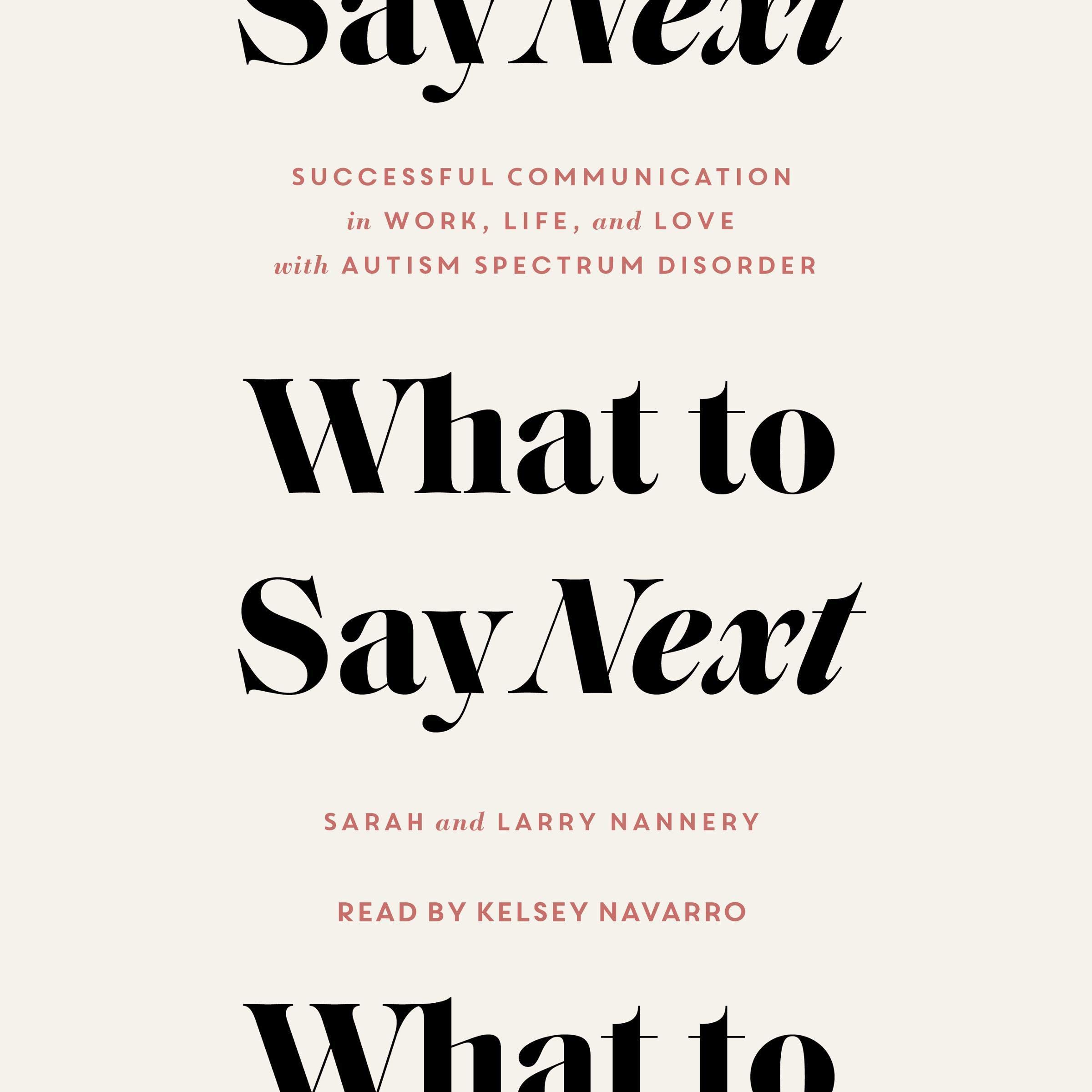 Cover art for What to Say Next