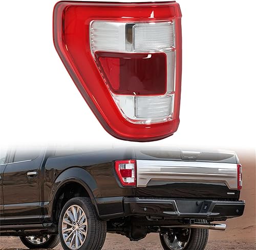 WFLNHB Repalement de montaje de luz trasera izquierda para F150 2021-2023 lado del conductor trasera con lente roja de punto ciego lámpara de freno