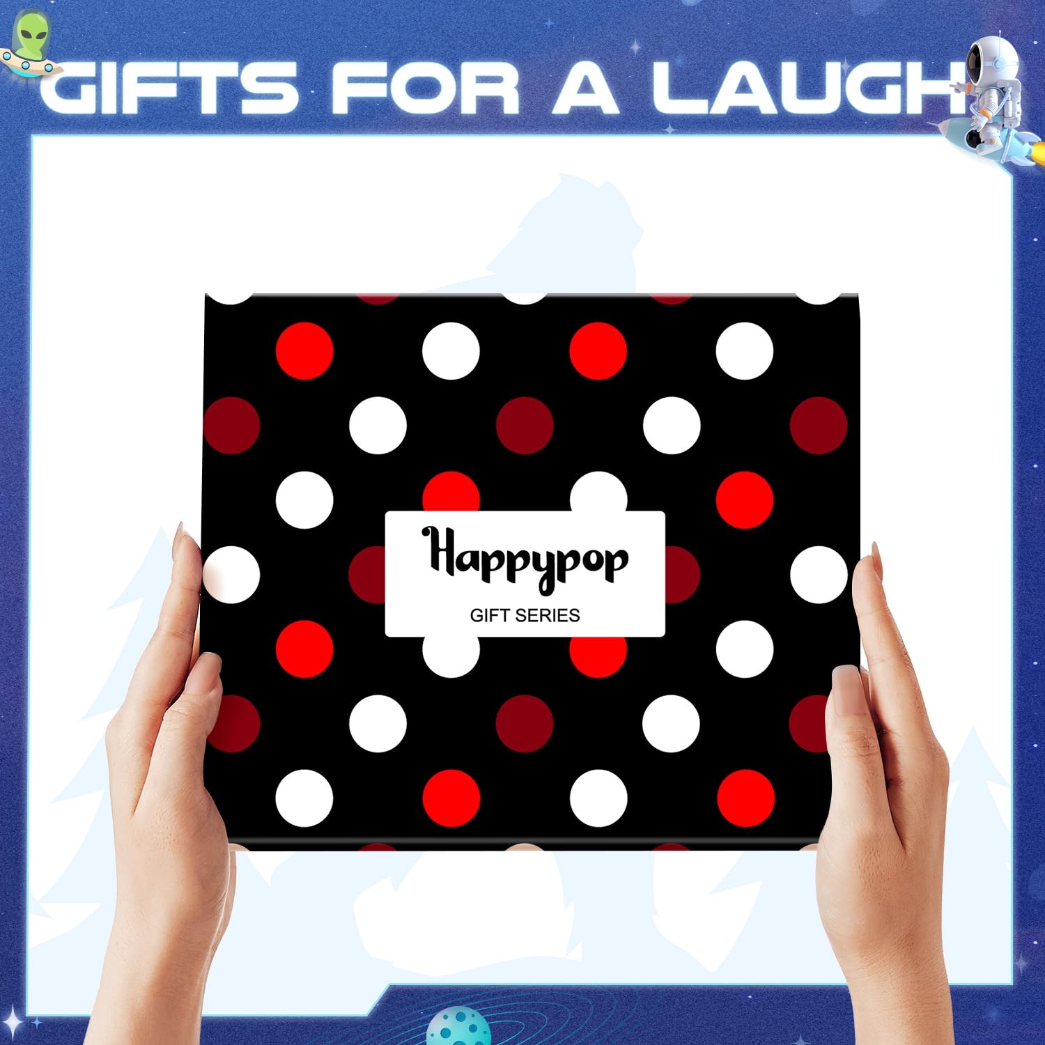 HAPPYPOP Gifts for Horror Movie Lover - Scary Movie Stock Market Poker Socks for Men Women