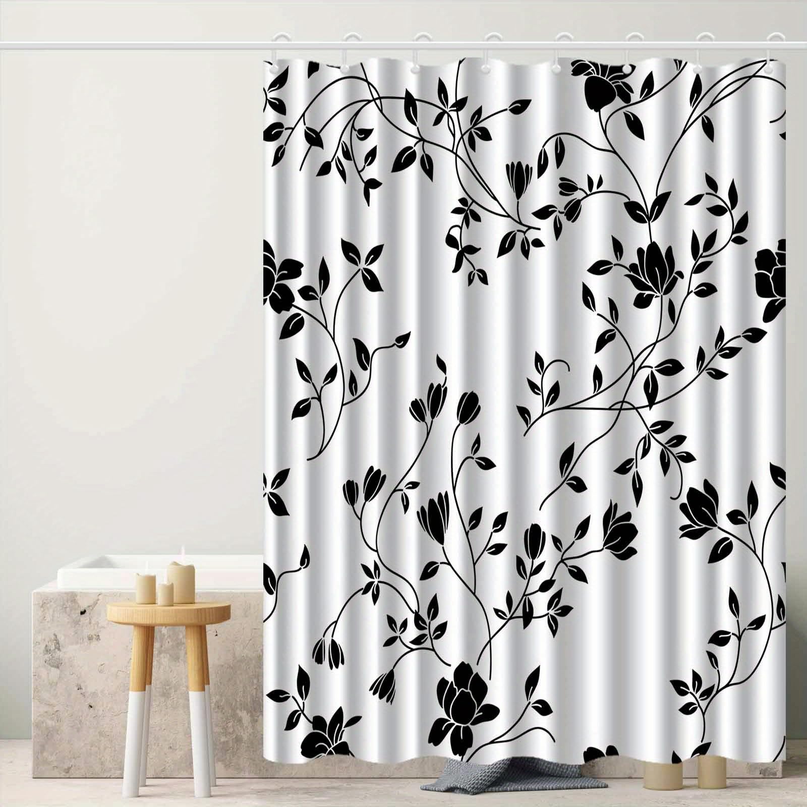 Rideau de douche minimaliste contre les éclaboussures de salle de bain 123x220