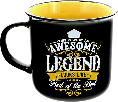 Miniatura 7 de Pavilion Gift Company - Awesome Legend - Taza de cerámica para fogata de 13 onzas, taza de café de doble cara, regalos para amigos, hermana, mamá,