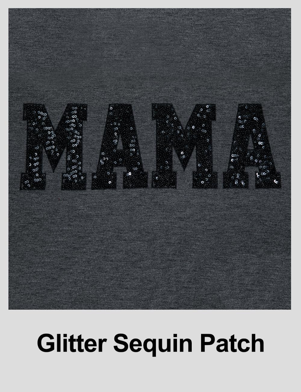 LOTUCY Crewneck Mama Sweatshirt Women Round Neck Casual Oversized Pullover Hoodies Long Sleeve Blouse Tops - Image 4