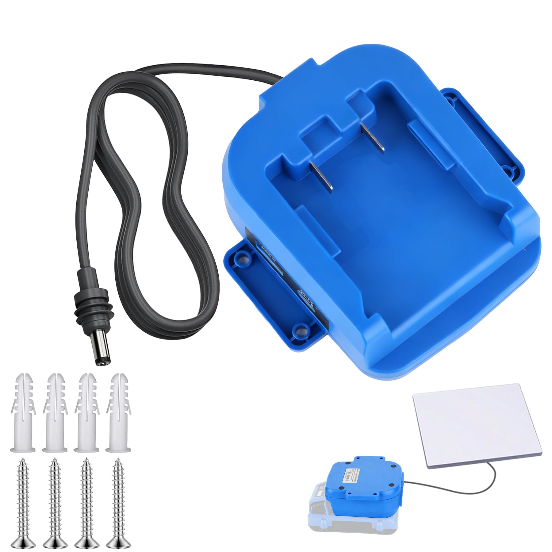 3.28FT for Starlink Mini Power Cable Compatible with Kobalt 24V Battery, Battery Adapter Direct to Starlink Mini DC 18AWG Power Cable (Blue)