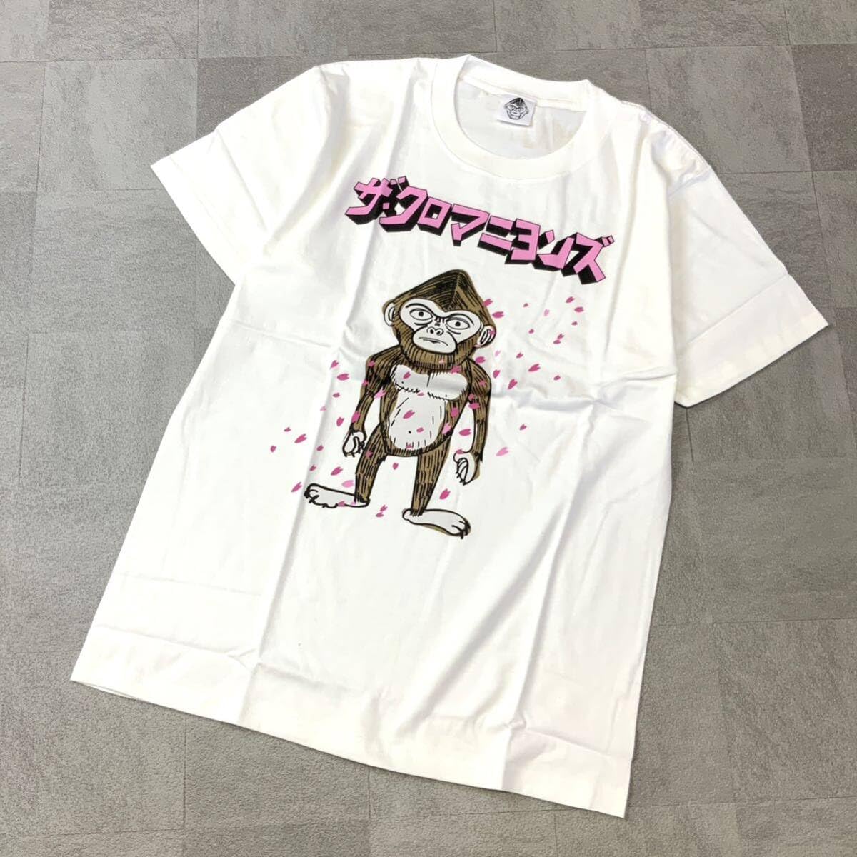 ザ・クロマニヨンズ Tシャツ 白 (M) [M] 白 すいかよしお Tシャツ