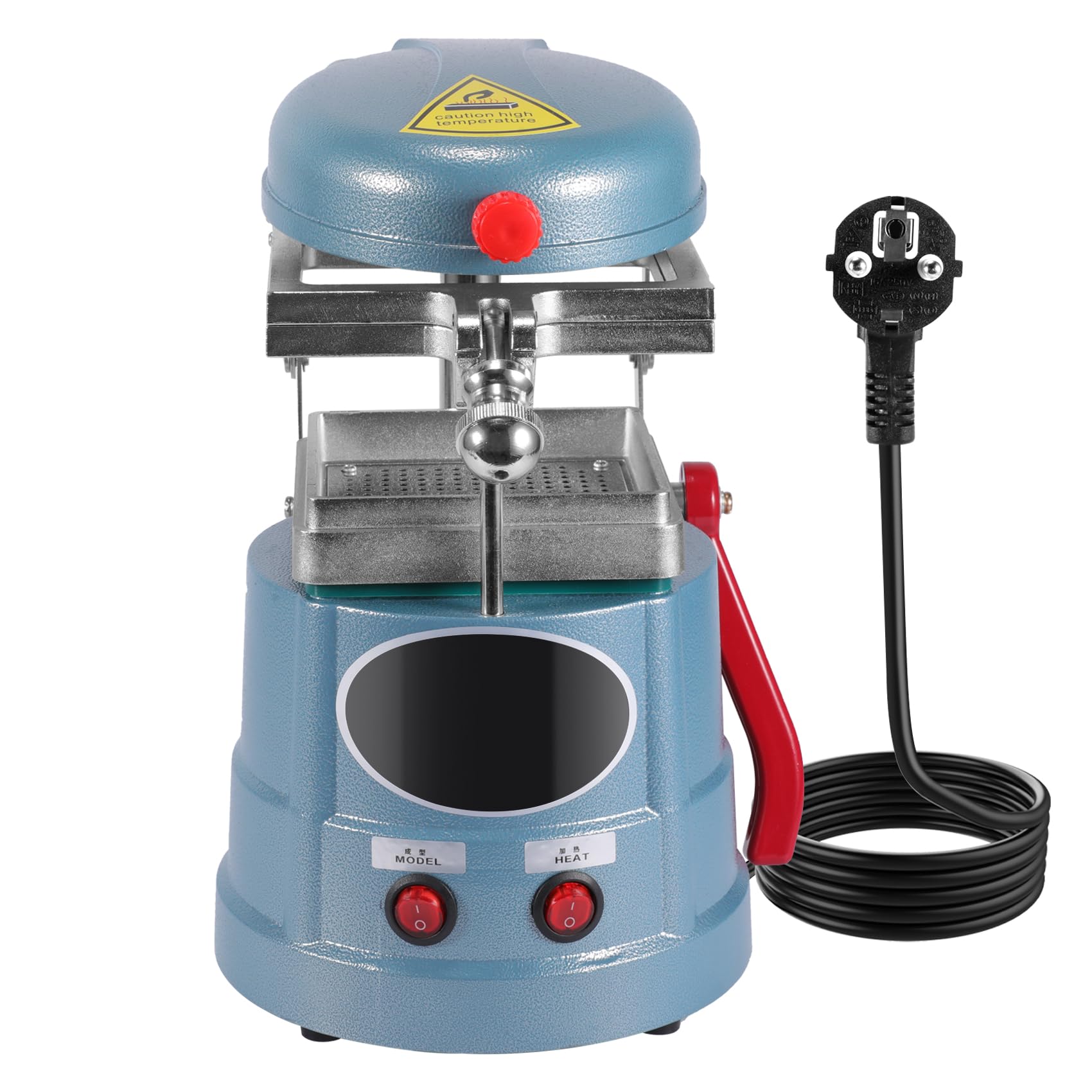 Annhua Dental Vacuum Forming Machine 1000W Vacuum Former, Dental Lab Vacuum Forming Machine with Metal Beads, 220V/60HZ Lab Heat Thermoforming Motor Equipment for Clinics