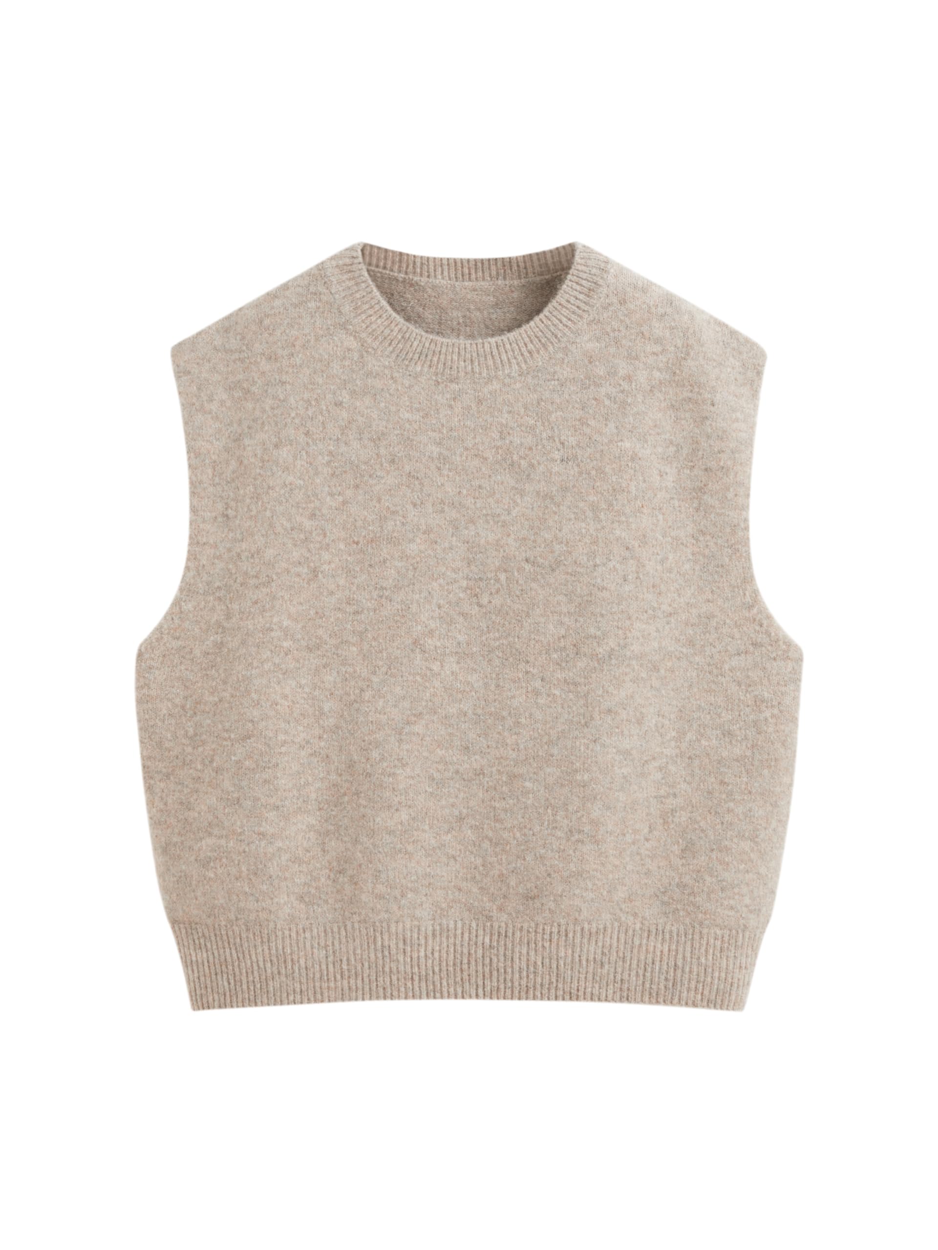 CIDER Womens Knit Sweater Vest Loose Fit Sleeveless Round Neck Oversized Pullover Sweater
