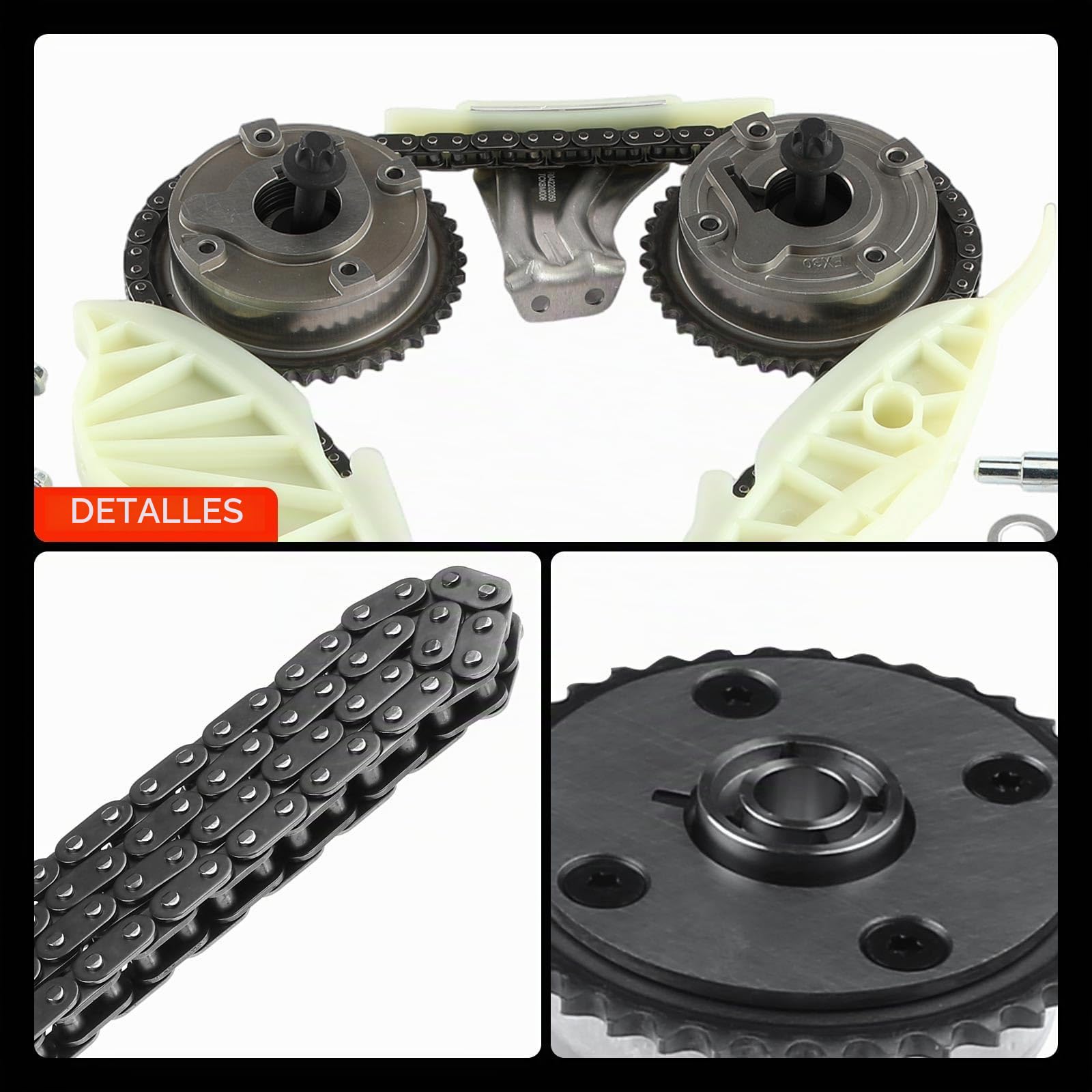 Frankberg Kit de cadena de distribución cadena de distribución 11318618318 | Compatible con: Serie 3 Coupé E46, 508, DS5, M.i.n.i Convertible R57, 207 WA_ WC_, M.i.n.i Clubvan R55