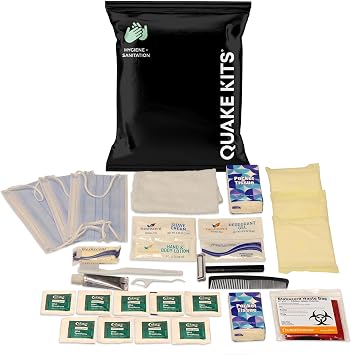 Quake Kits Earthquake Emergency Kit, Go Bag Emergency Backpack, Survival Kits for Disaster Preparedness, 72 Hour Food, First Aid, Water for Hurricanes, Tornado, Storm, Blackout