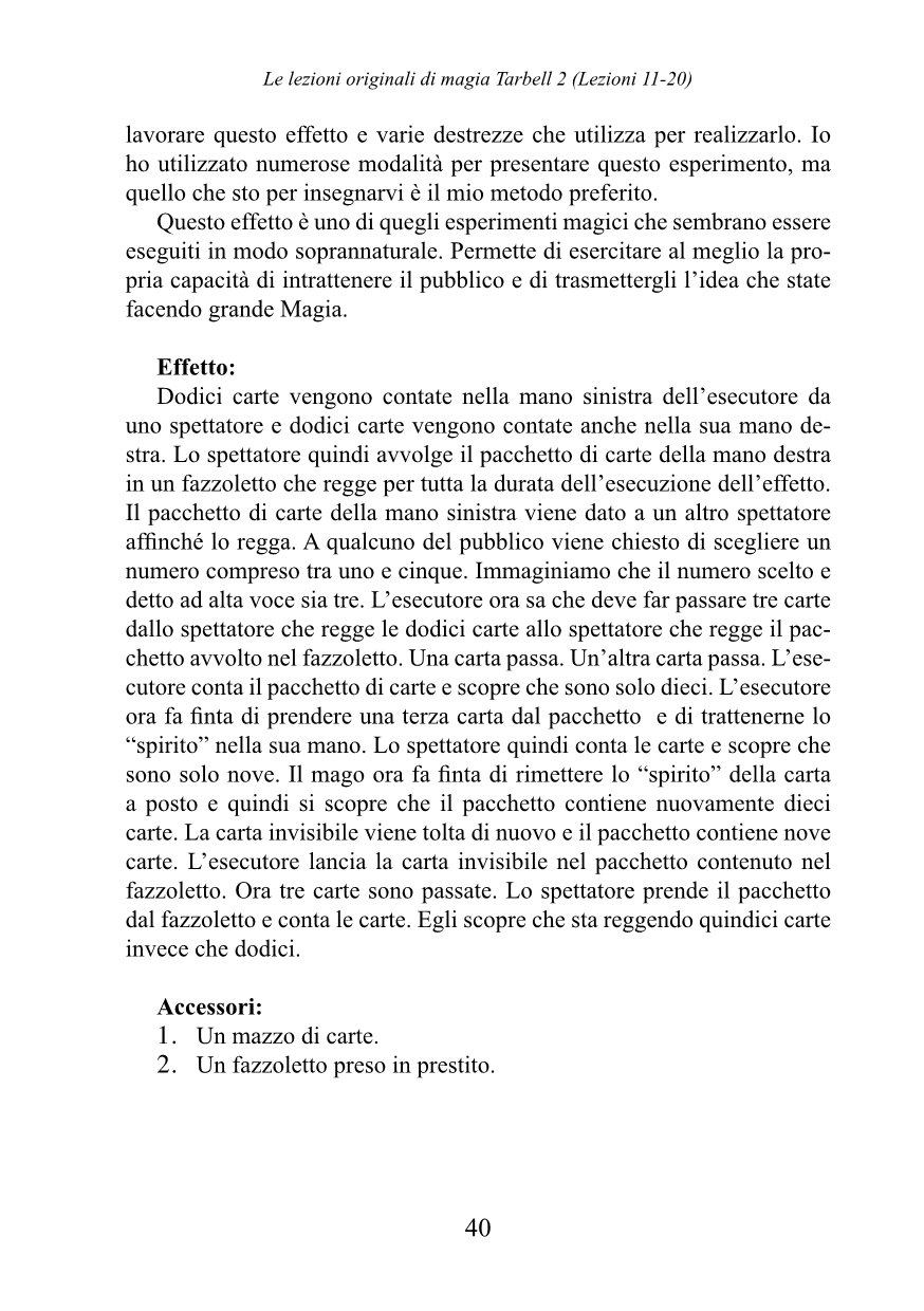 Le lezioni originali di magia Tarbell. Lezioni 11-20 (Vol. 2)