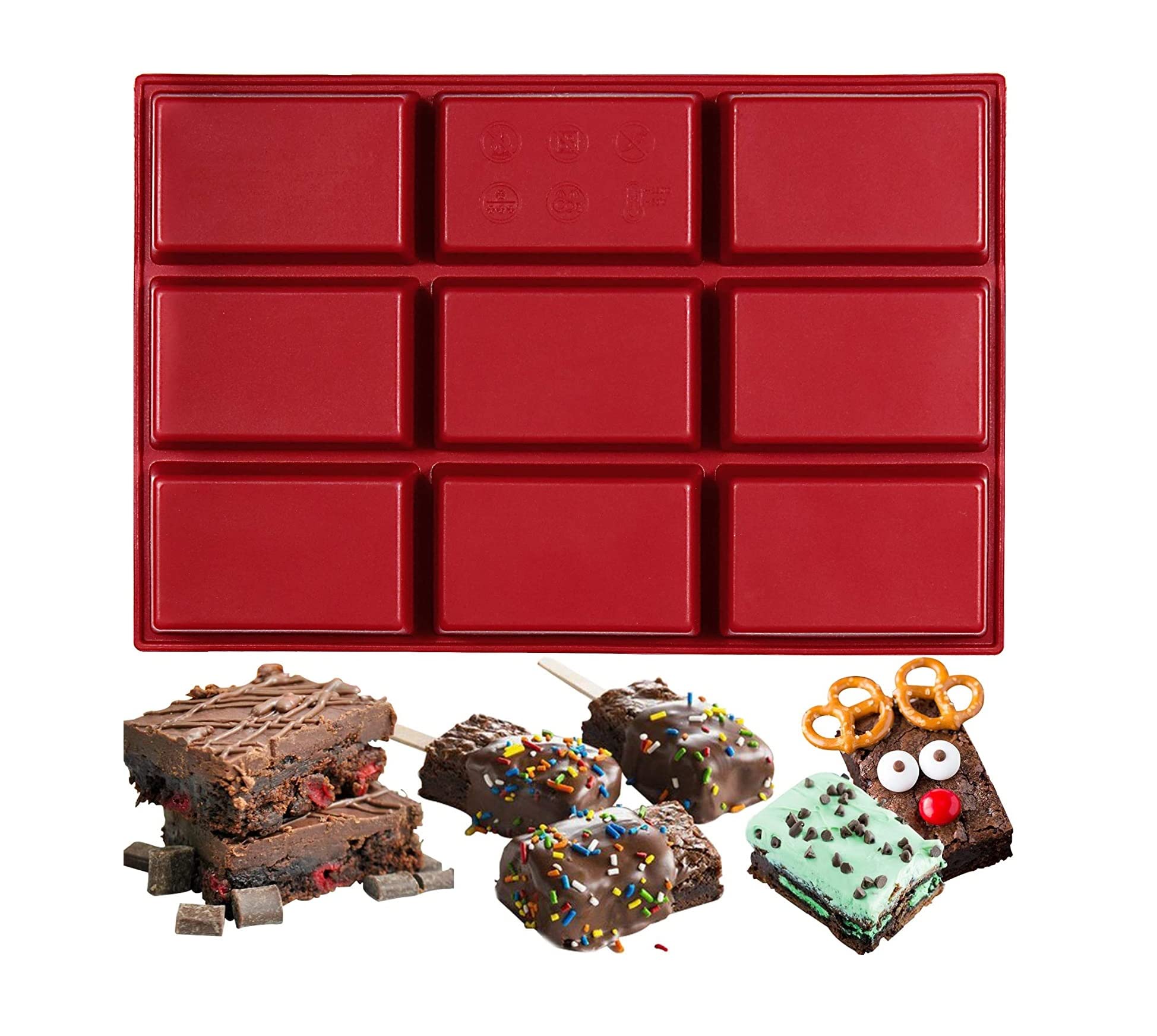 RKPM HOMES Soap Molds I 3D Fondant Rectangle Shape Silicone Mould Tray I Mini Cuboid Bread Plate I for Lotion Bar Cake Chocolate Candy Ice Dessert DIY Candle Resin Making Craft Art - 9 Cavity-image-16