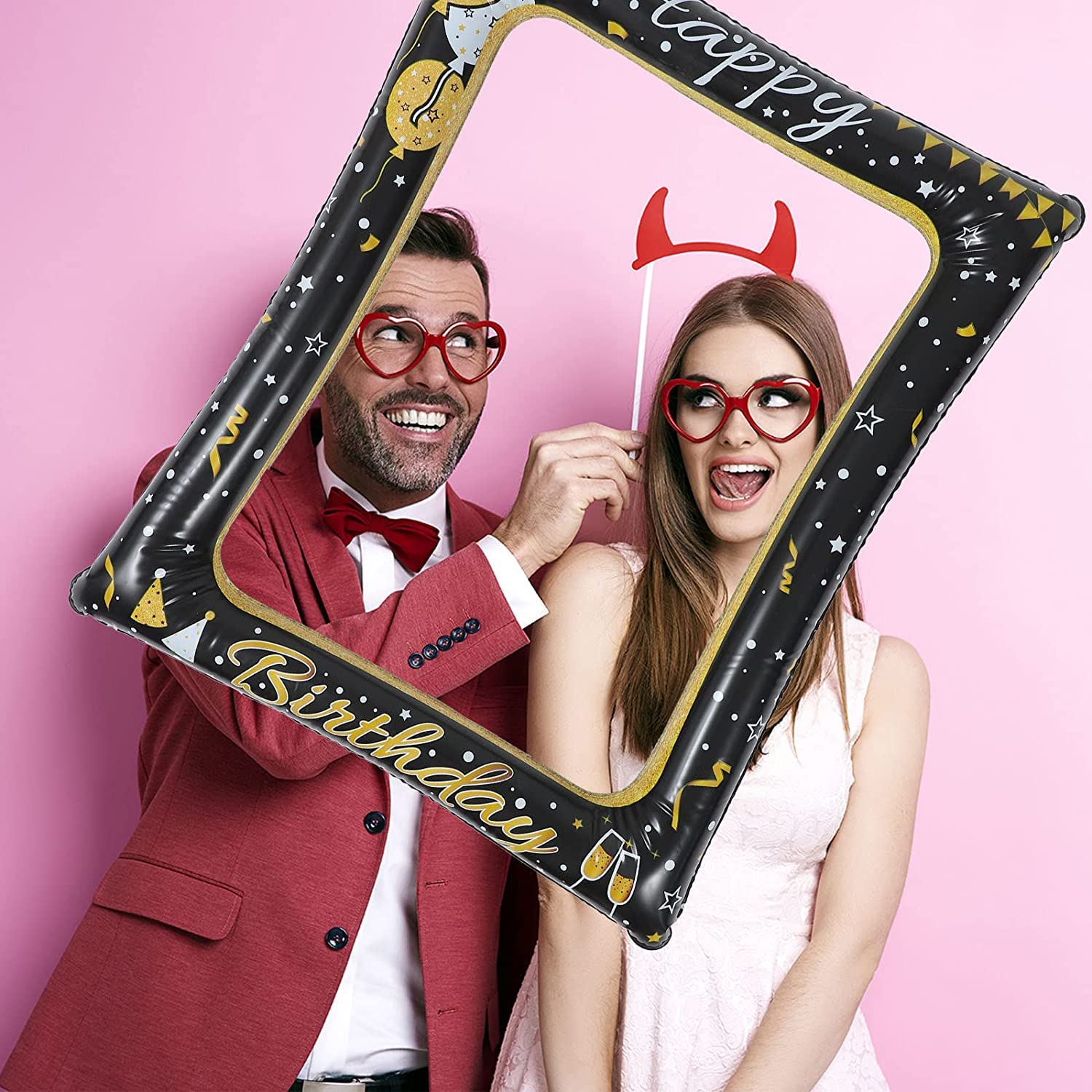 Cornice selfie compleanno tema topolino - Feste - Decorazioni - di