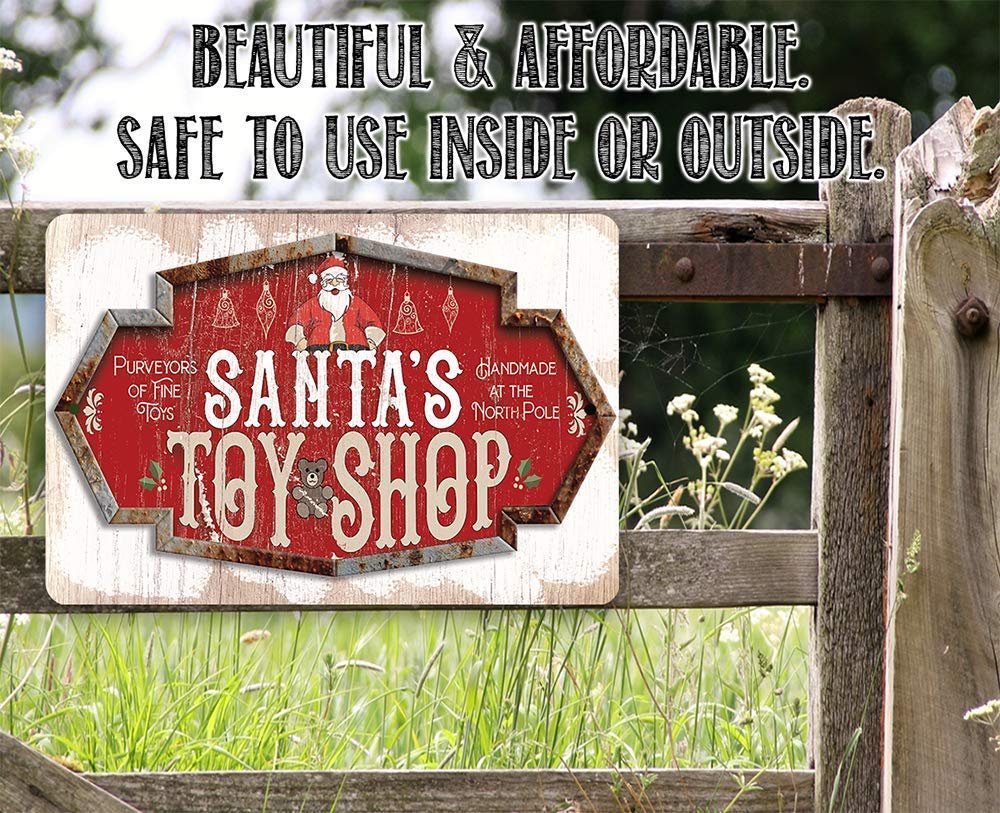 Amazon.com: Santa's Toy Shop - Vintage Christmas Decor and Santa