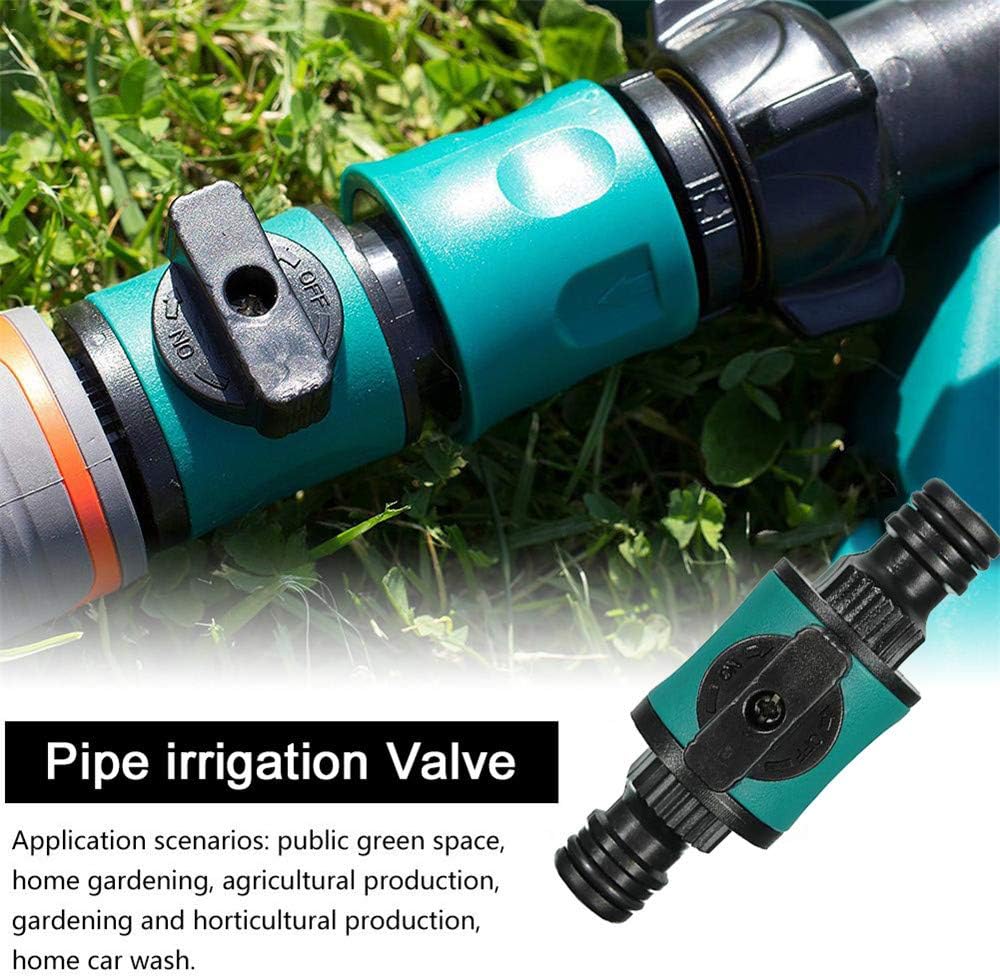 TF Quick-Release in-line shut-off valve for garden hose pipe Shut-off Garden Hose Water Pipe ABS Green Nonslip Valve - Image 3