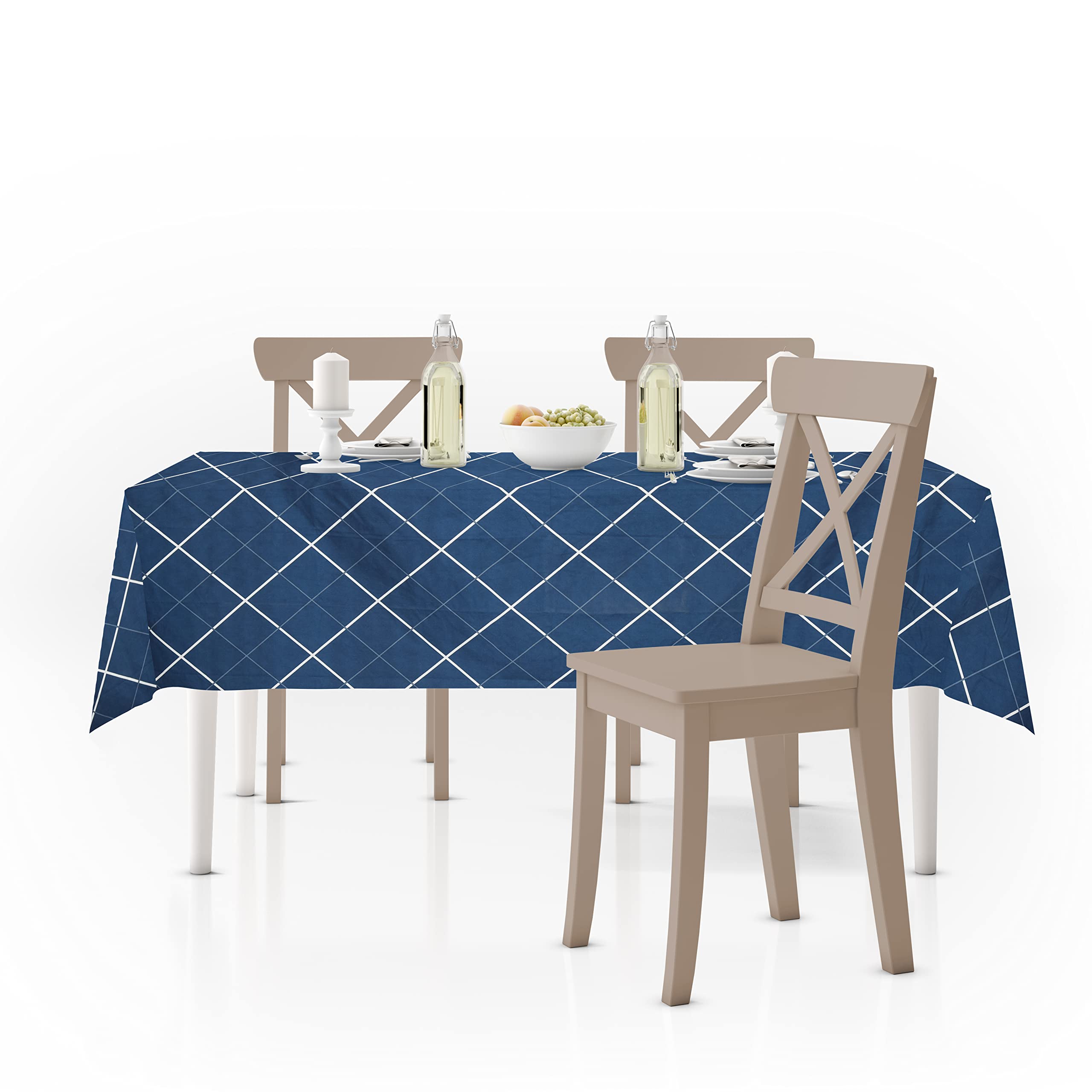 RRC Super Soft Brushed Microfiber Cotton Dining Table Cloth,60X90(Inches) Rectangular Table Covers,6 to 8 Seater Table Covers,Pack of 1-image-37