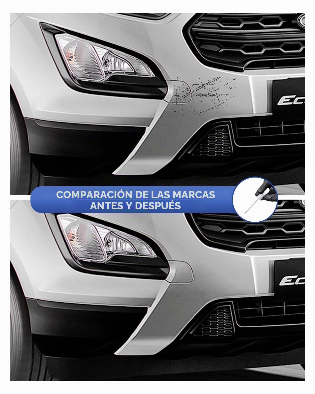PQ Race Red Kit de pintura de retoque compatible con Ford Coincidencia exacta de desconchones y arañazos