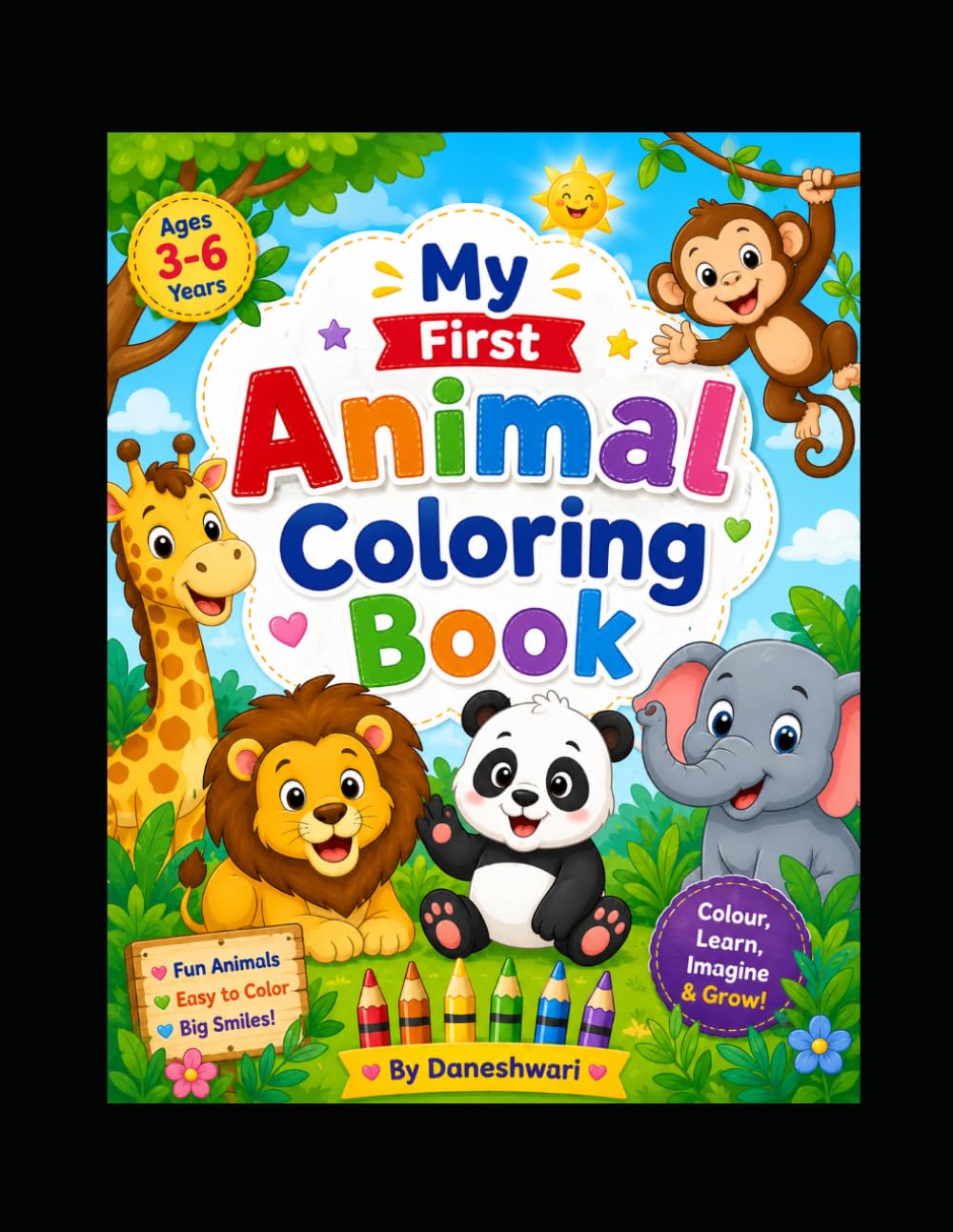 My First Colouring: Happy Animals Colouring