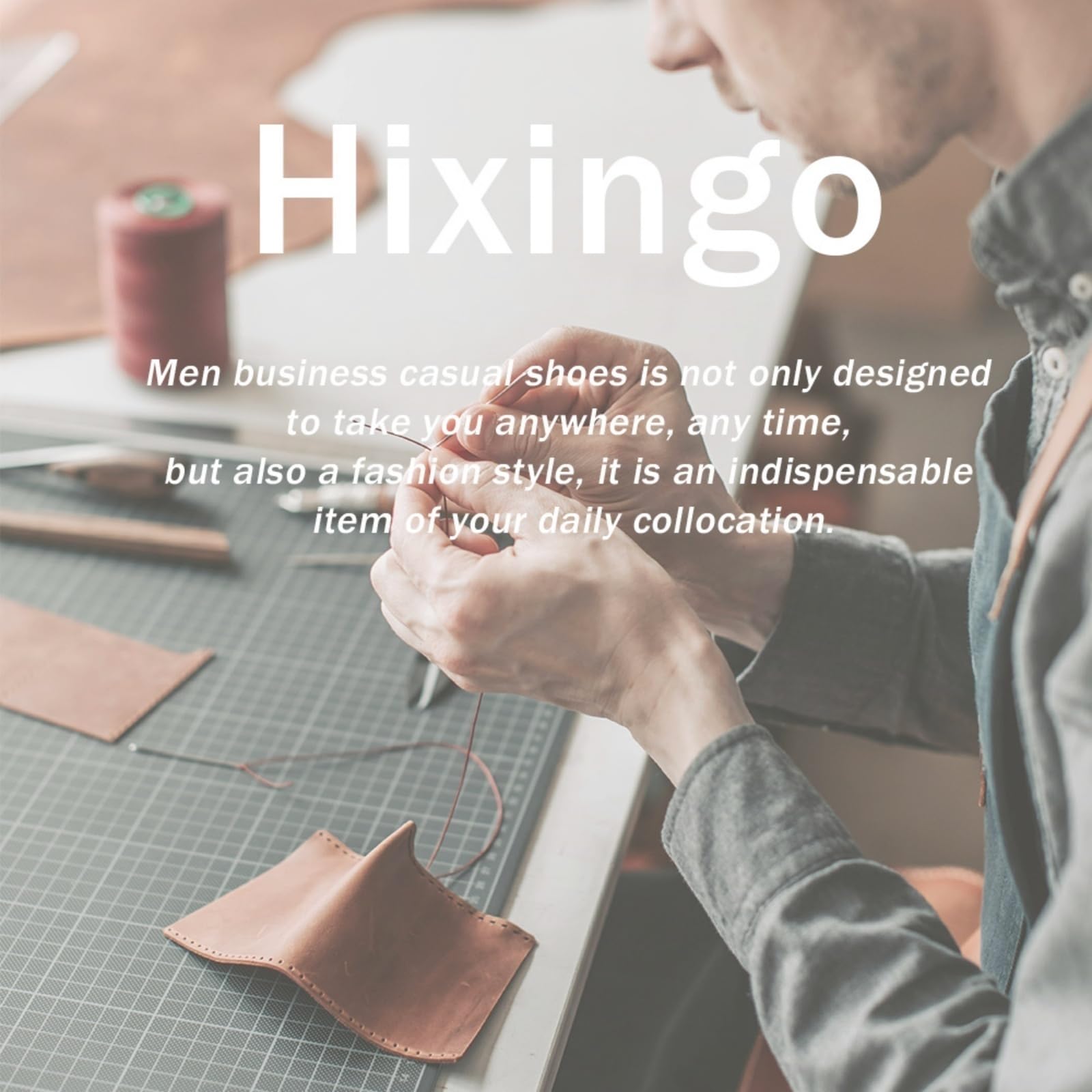 Hixingo Zapatos de Hombre de Vestir Mocasines Zapatos de Cuero Modernos Terciopelo Suave Zapatillas Vestir Hombre Antideslizante Suela de Goma para Negocios, Oficina, Trabajo, Bodas, 39-48