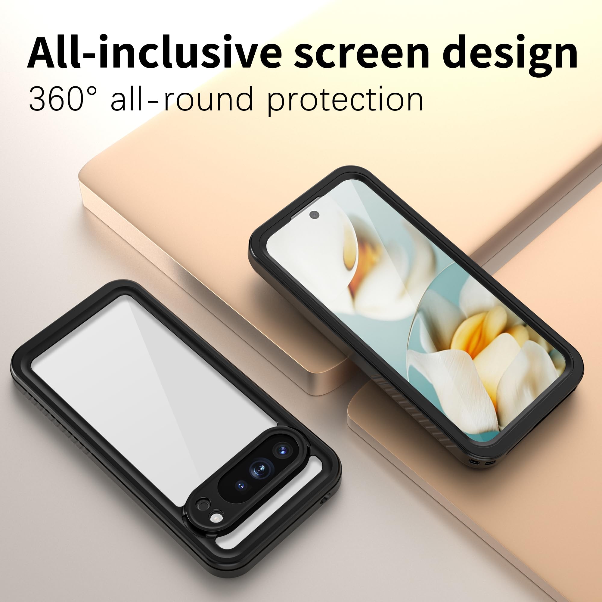 Coque Étanche IP68 Pour Google Pixel 10 Pro XL - Protection Complète 360° - Compatible Photo Sous-Marine - Transparente Avec Chargement Sans Fil