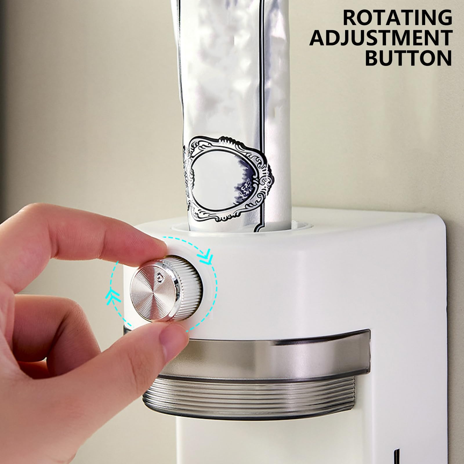 Dispensador de pasta de dientes eléctrico adhesivo montado en la pared, exprimidor automático para uso en el baño por niños y adultos