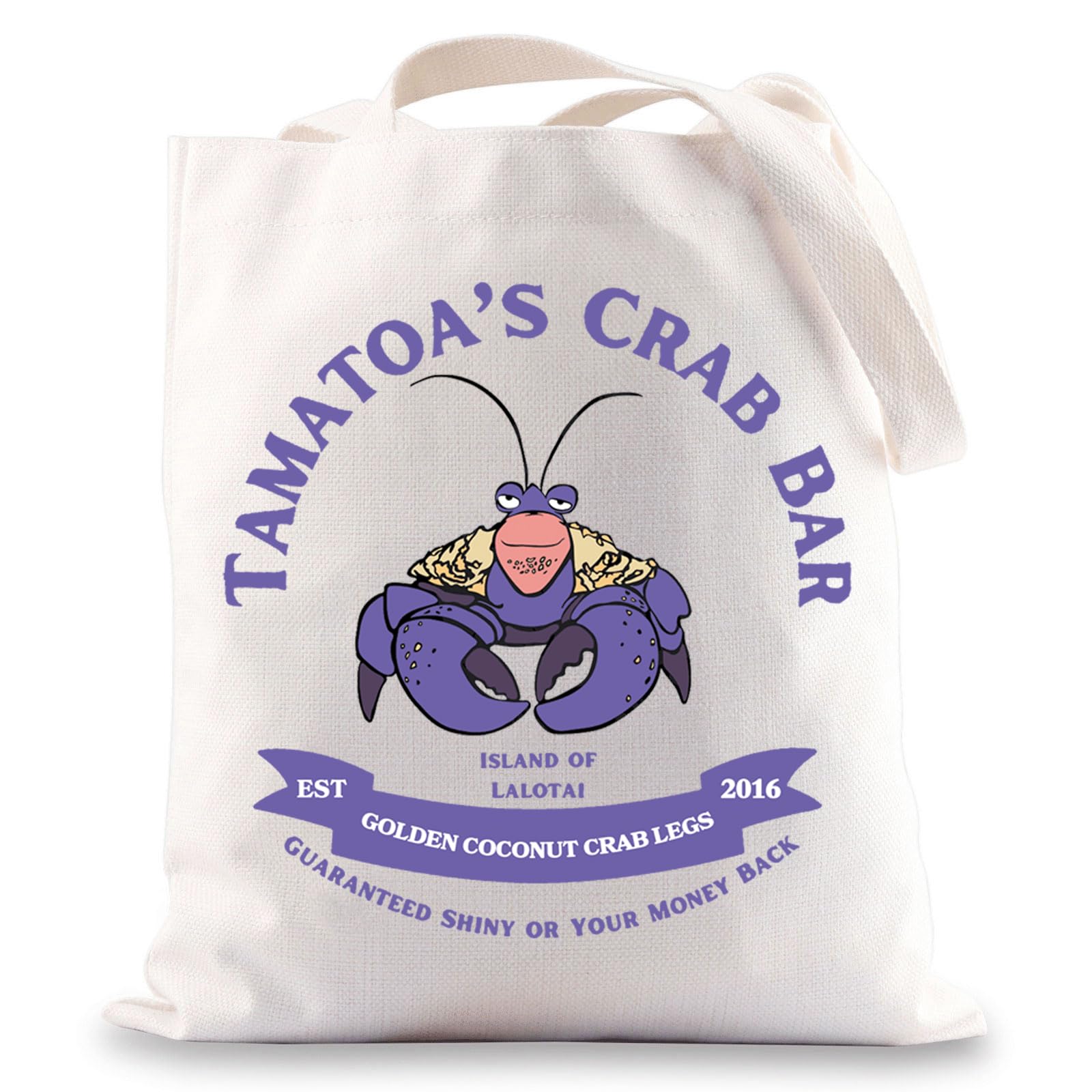 JNIAP Tamatoa Tote Bag Tamatoa's Crab Bar Gifts Tamatoa Lover Gifts I'm So Shiny Gifts Tamatoa Shoulder Bag