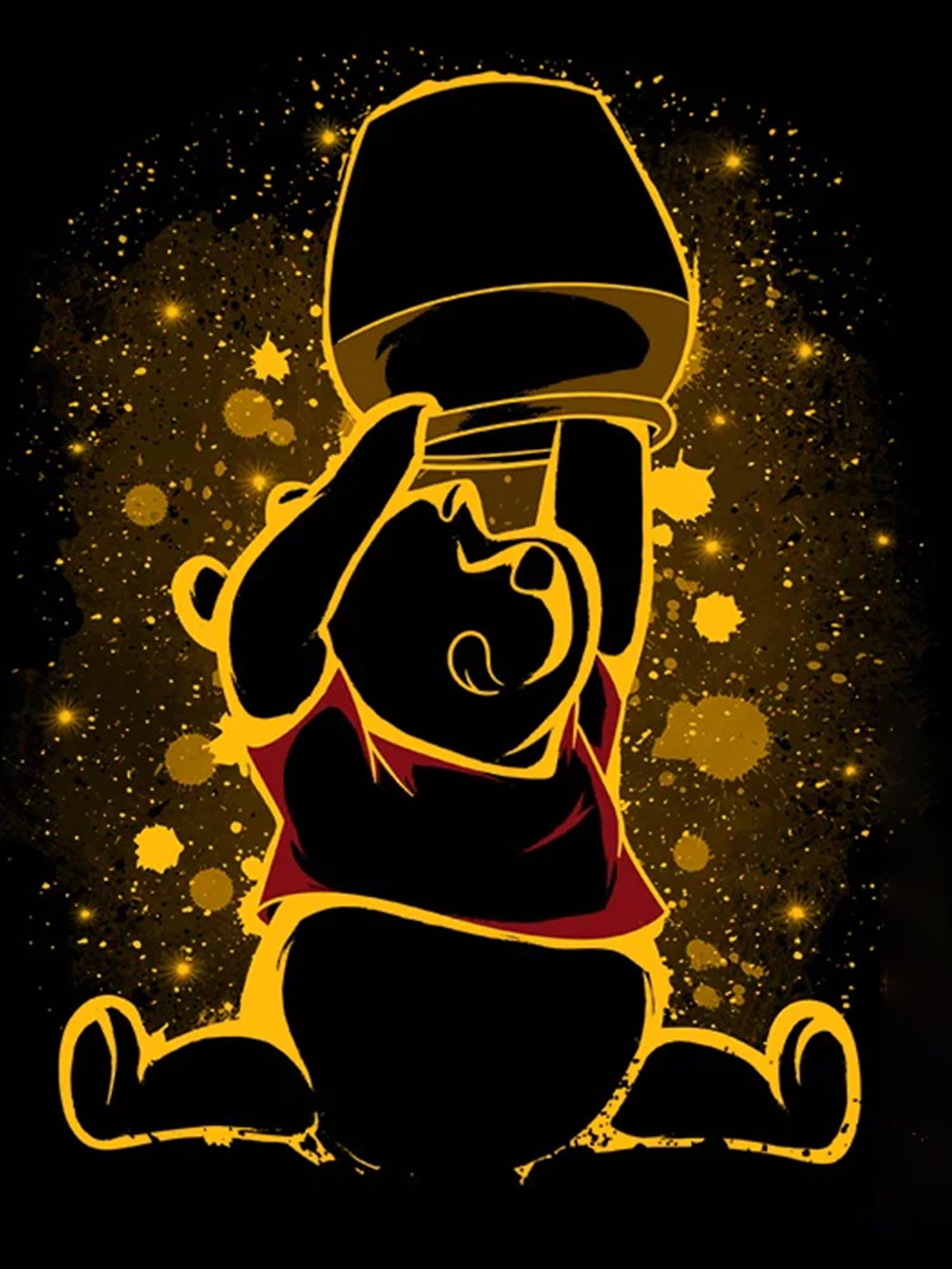 HUANNY DIY Diamond Painting Winnie Pooh Diamond Art Kits, 5D Full Drill Cross Stitch Embroidery kit for Beginners